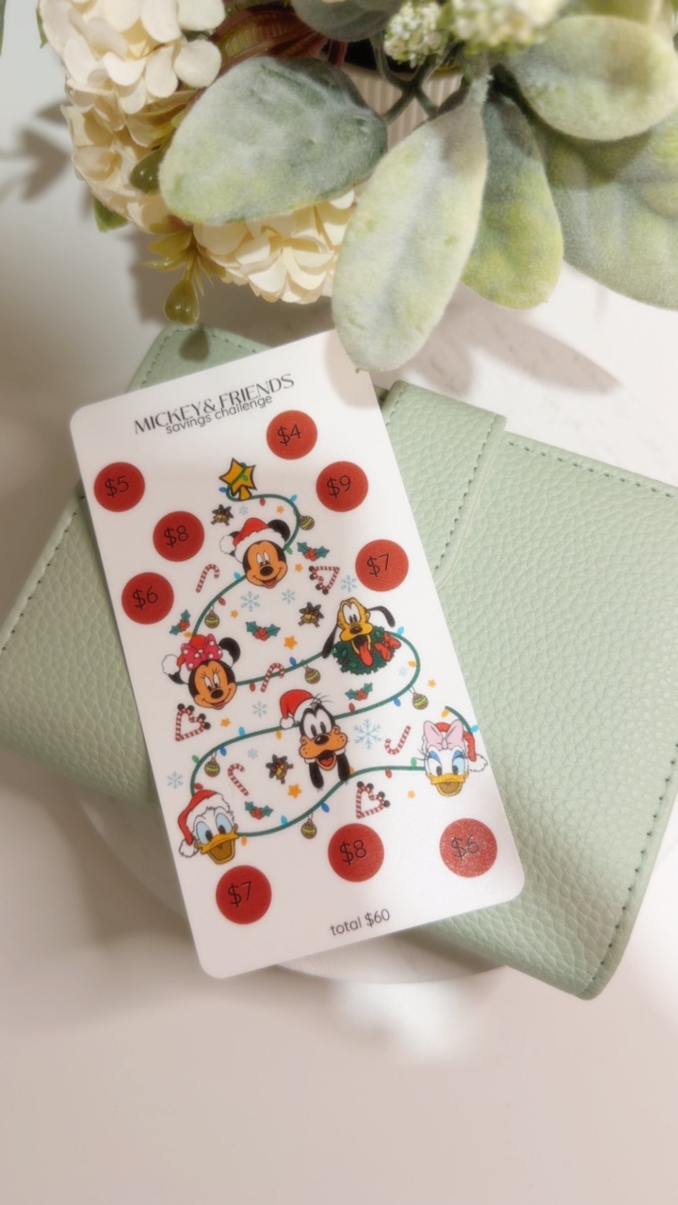 Mickey and Friends (Christmas Tree) Savings Challenge