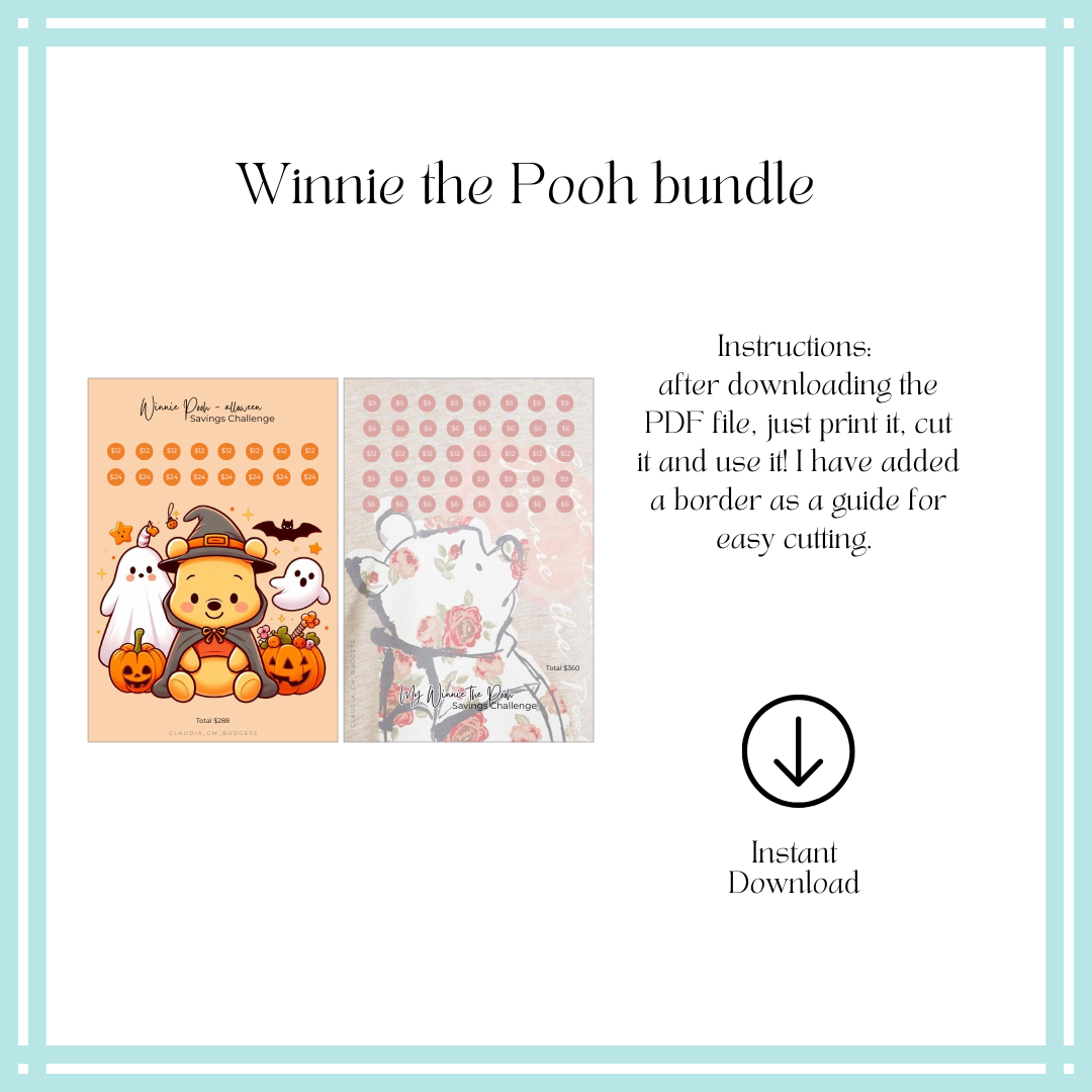 A5 Winnie the Pooh Bundle (DIGITAL FILE)