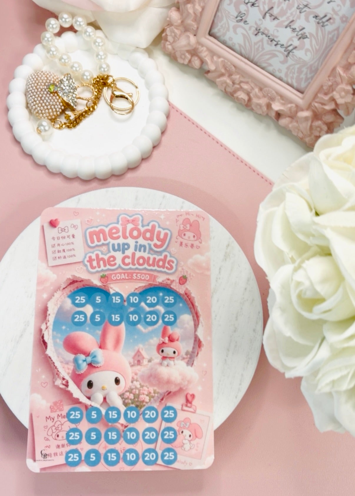 Melody up in the Clouds A5 Savings Challenge