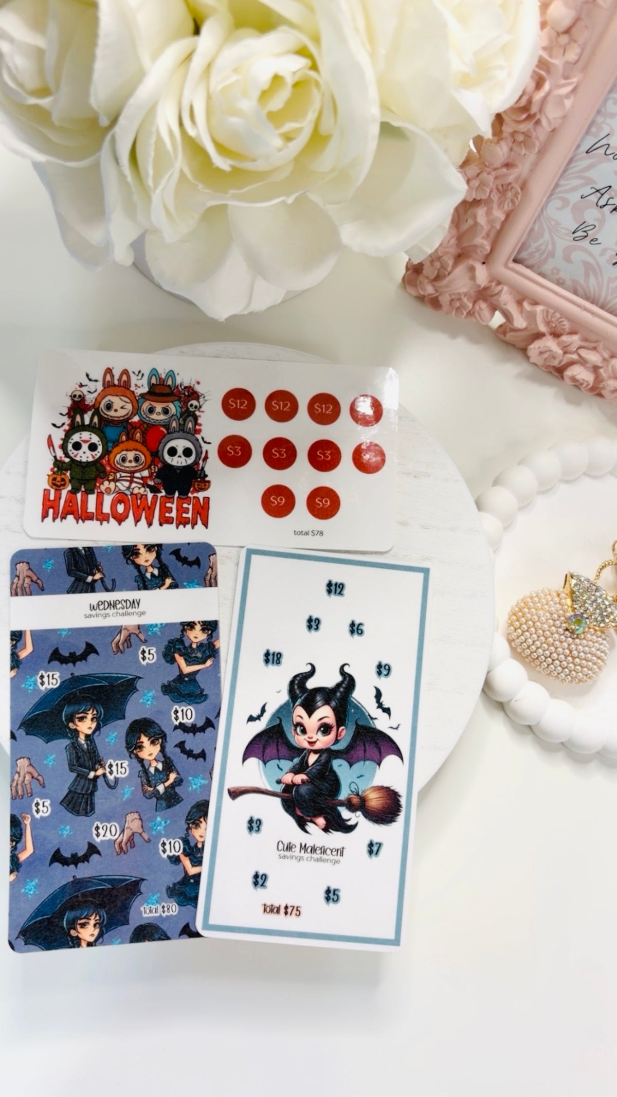 Halloween Cute Mini Savings Challenges
