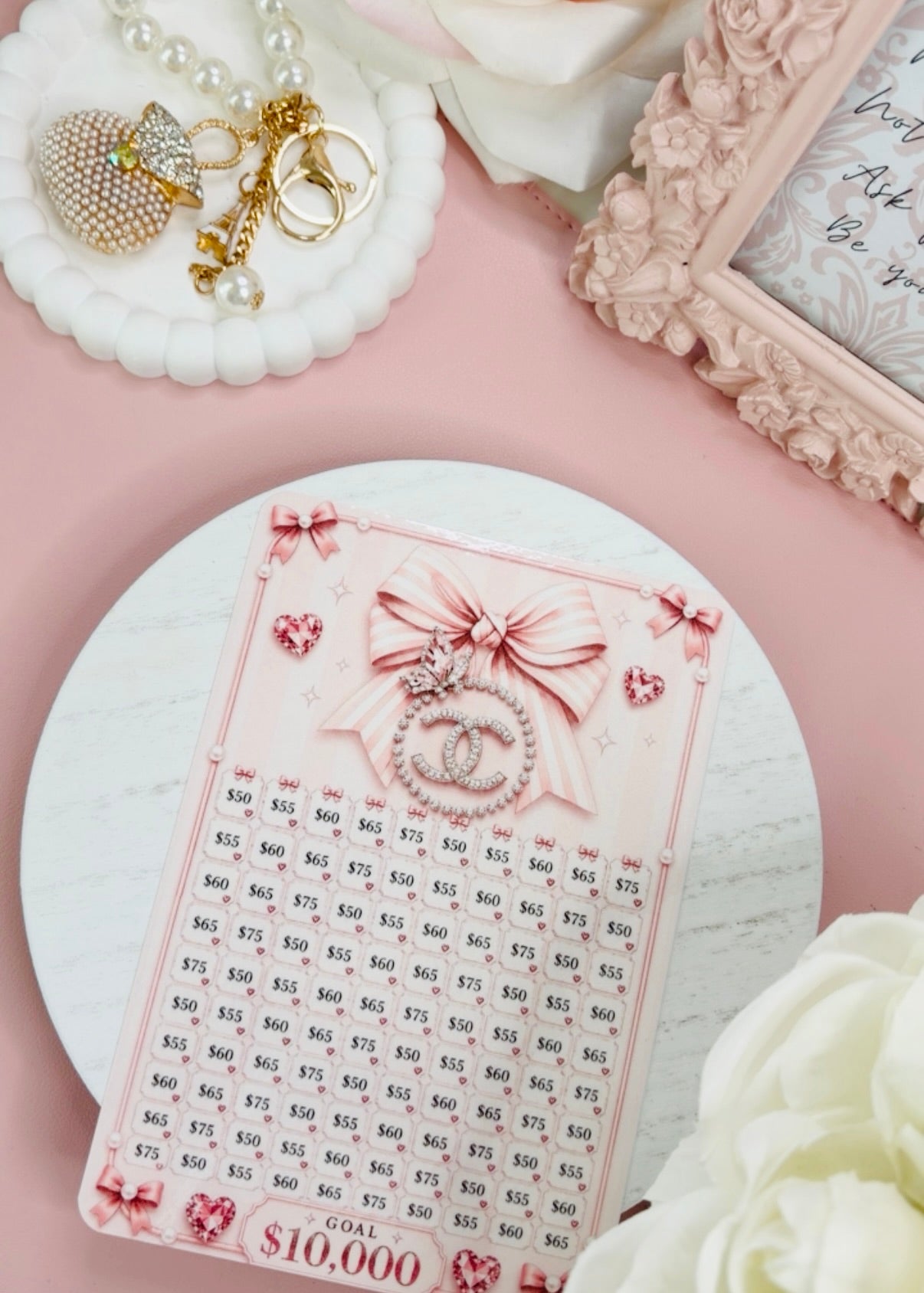 Pink Chanel A5 Savings Challenge