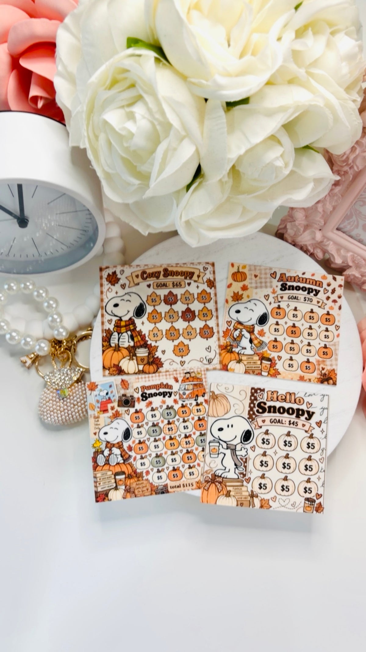Snoopy Tiny Savings Challenges
