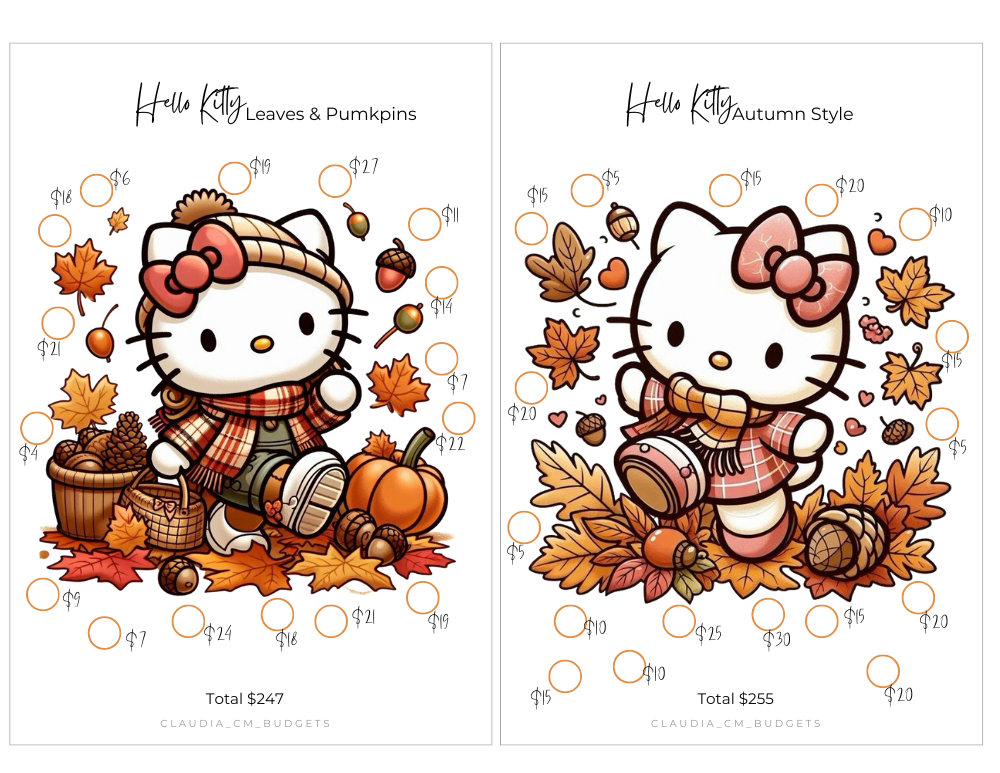 A5 Hello Kitty Autumn Bundle (DIGITAL FILE)