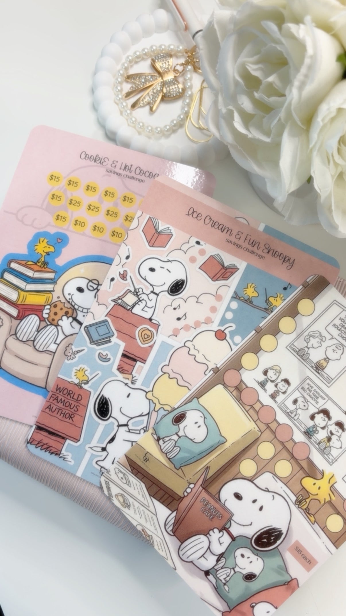 Snoopy A5 Savings Challenges
