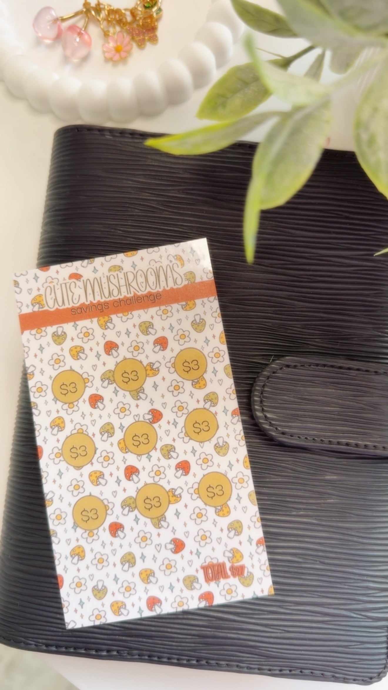Cute Mushrooms Savings Challenge