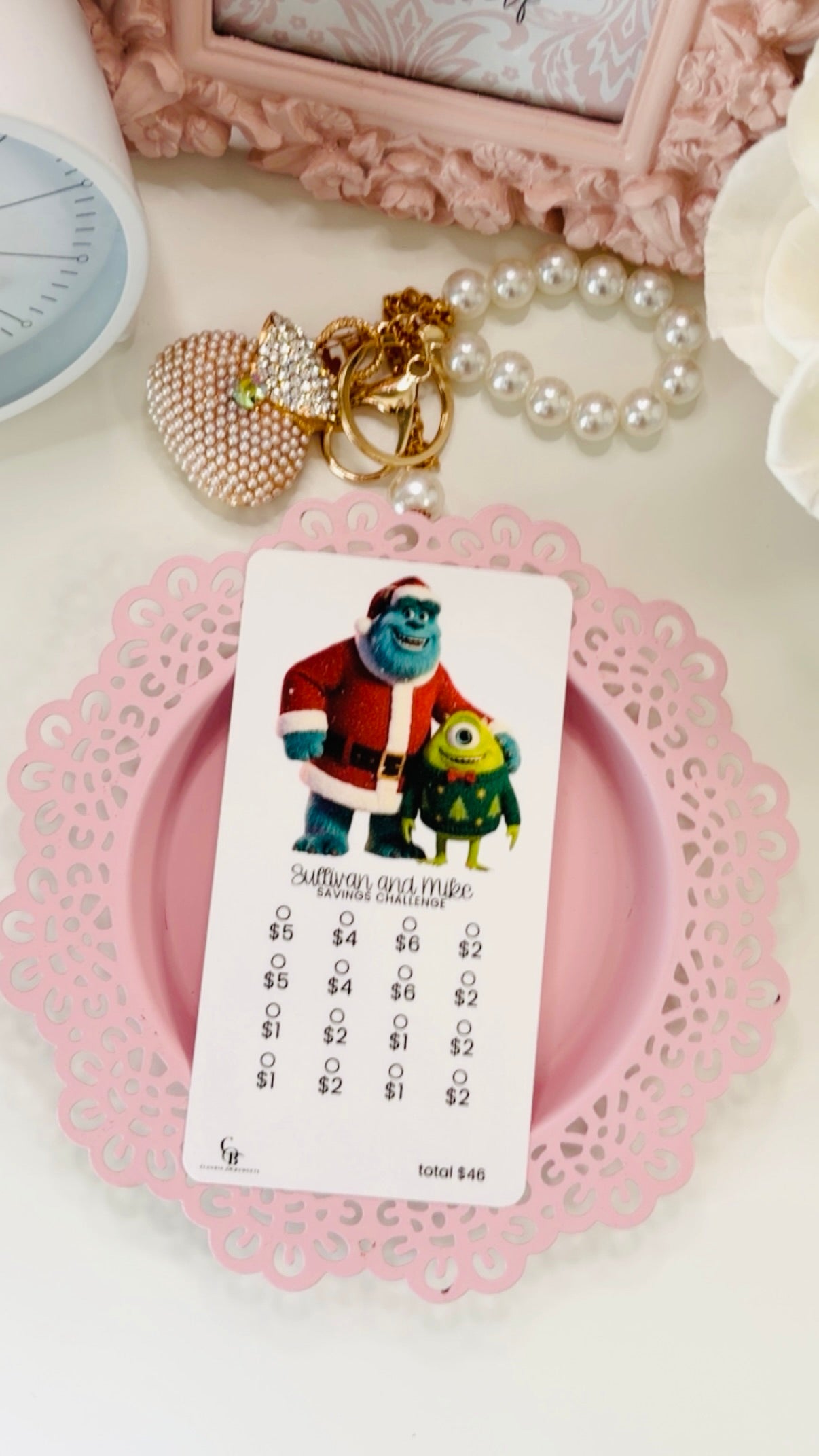 Mini Christmas Sullivan and Mike Savings Challenge