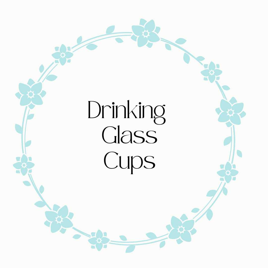 PREORDER Glass Tumblers with Lid and Straw