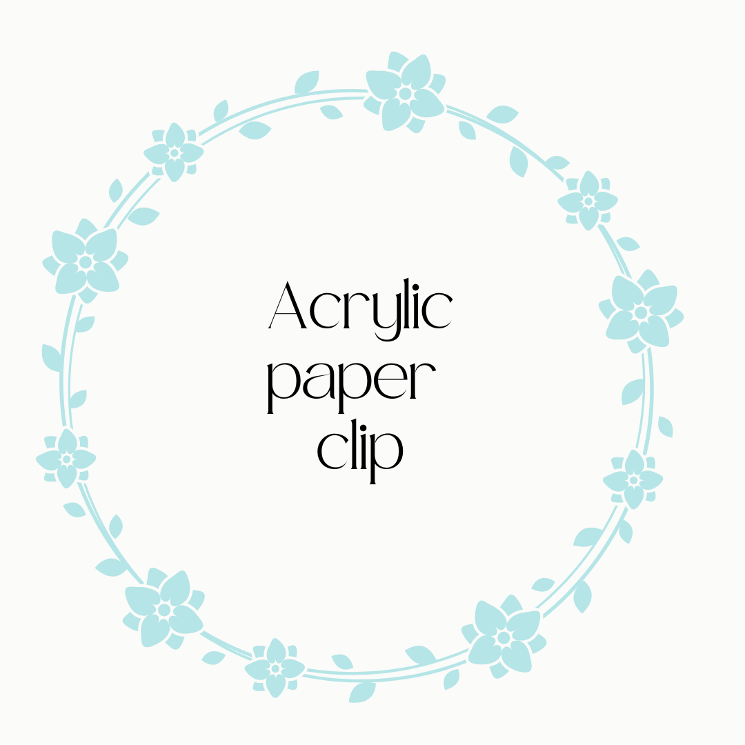 PREORDER - Bling Acrylic Paper Clip