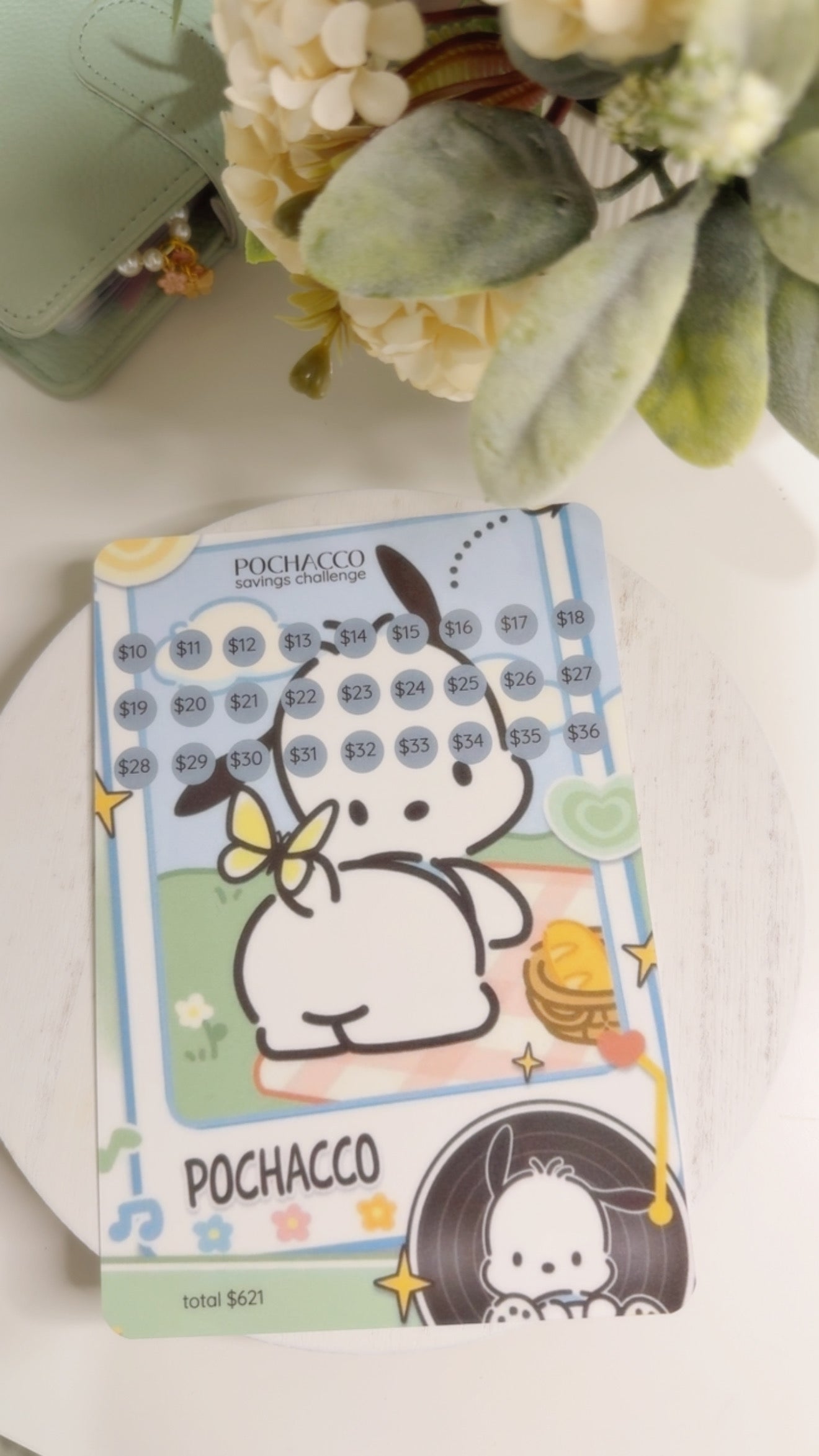 Blue Pochacco Savings Challenge