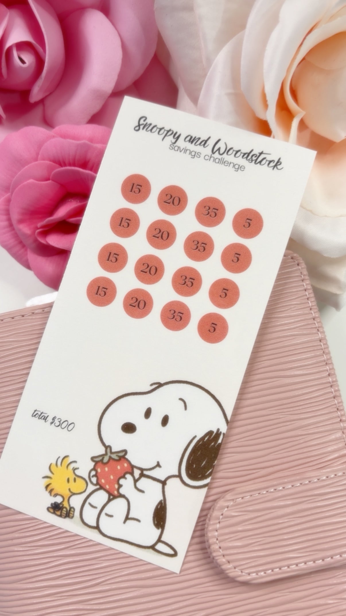 Snoopy and Woodstock Savings Challenge