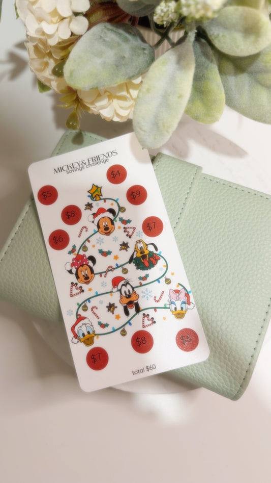 Mickey and Friends (Christmas Tree) Savings Challenge