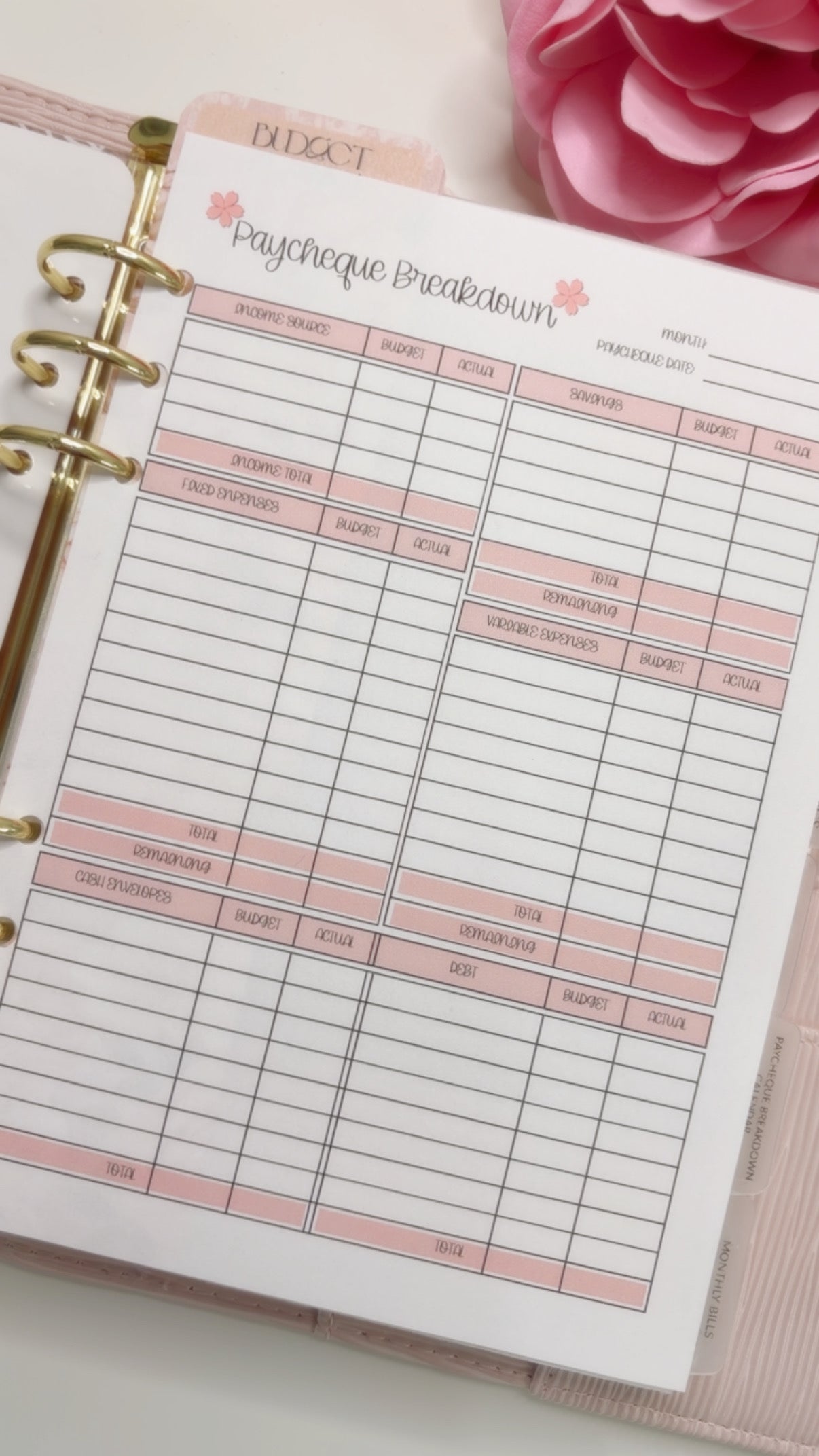 My A5 Budget Planner 2026 Binder - build your own