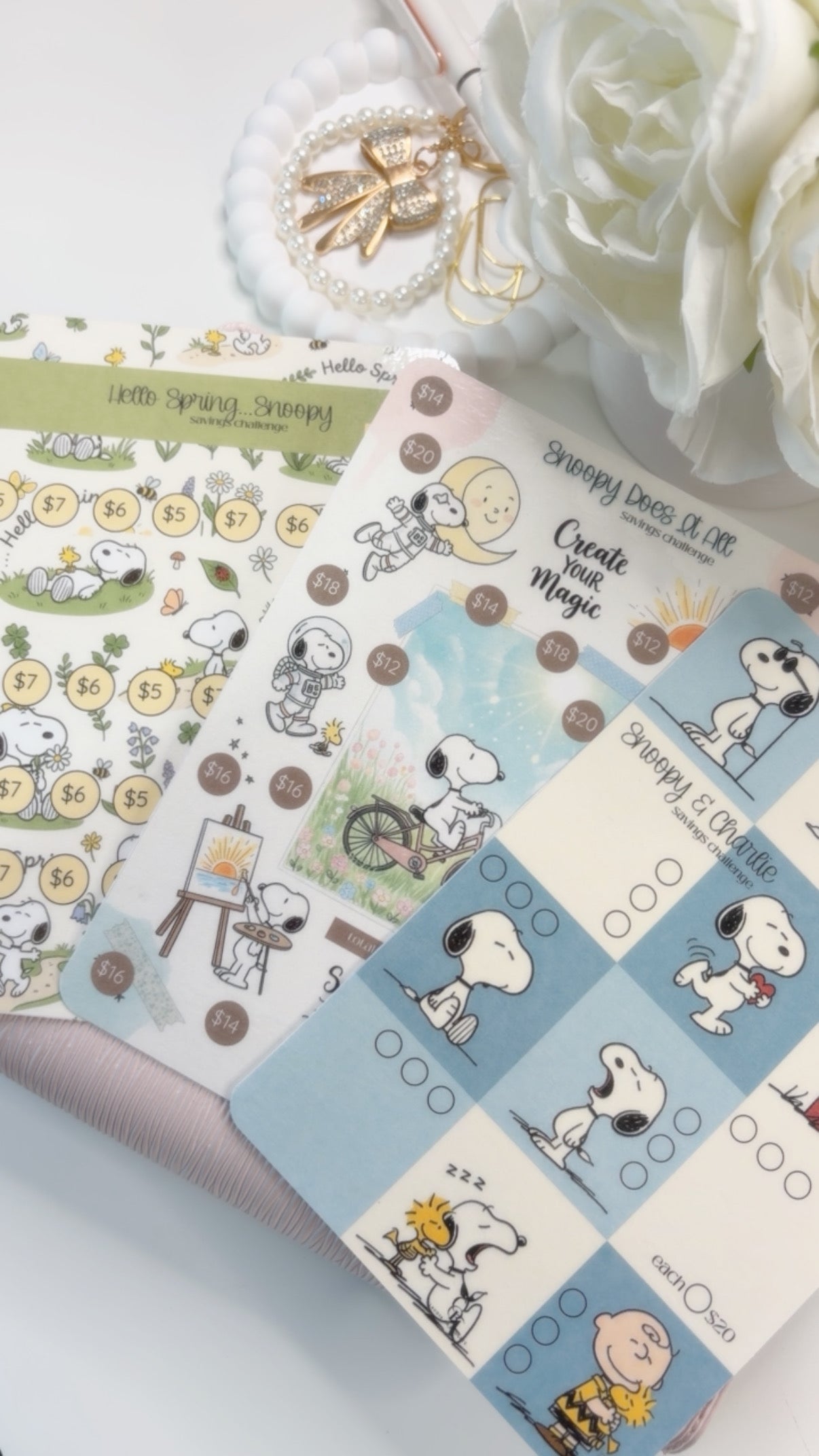 Snoopy A5 Savings Challenges