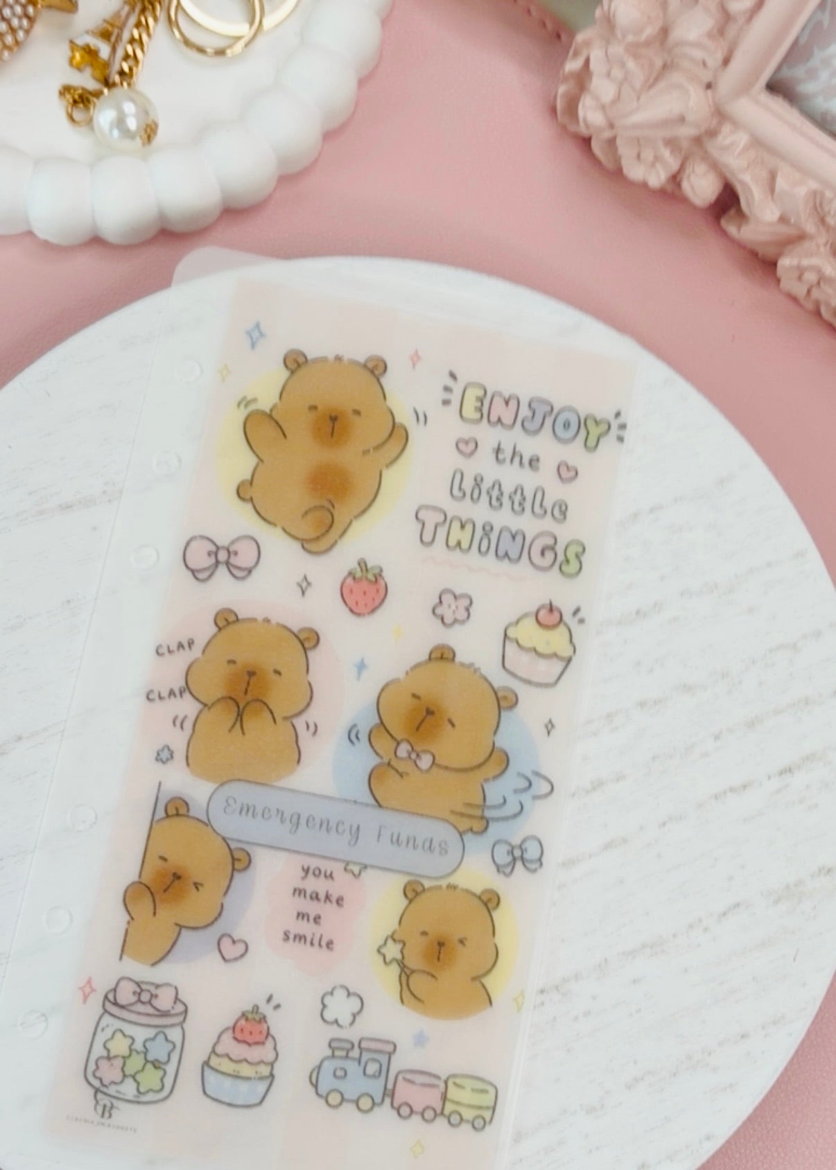 Cute Teddy Bear Handmade Envelopes