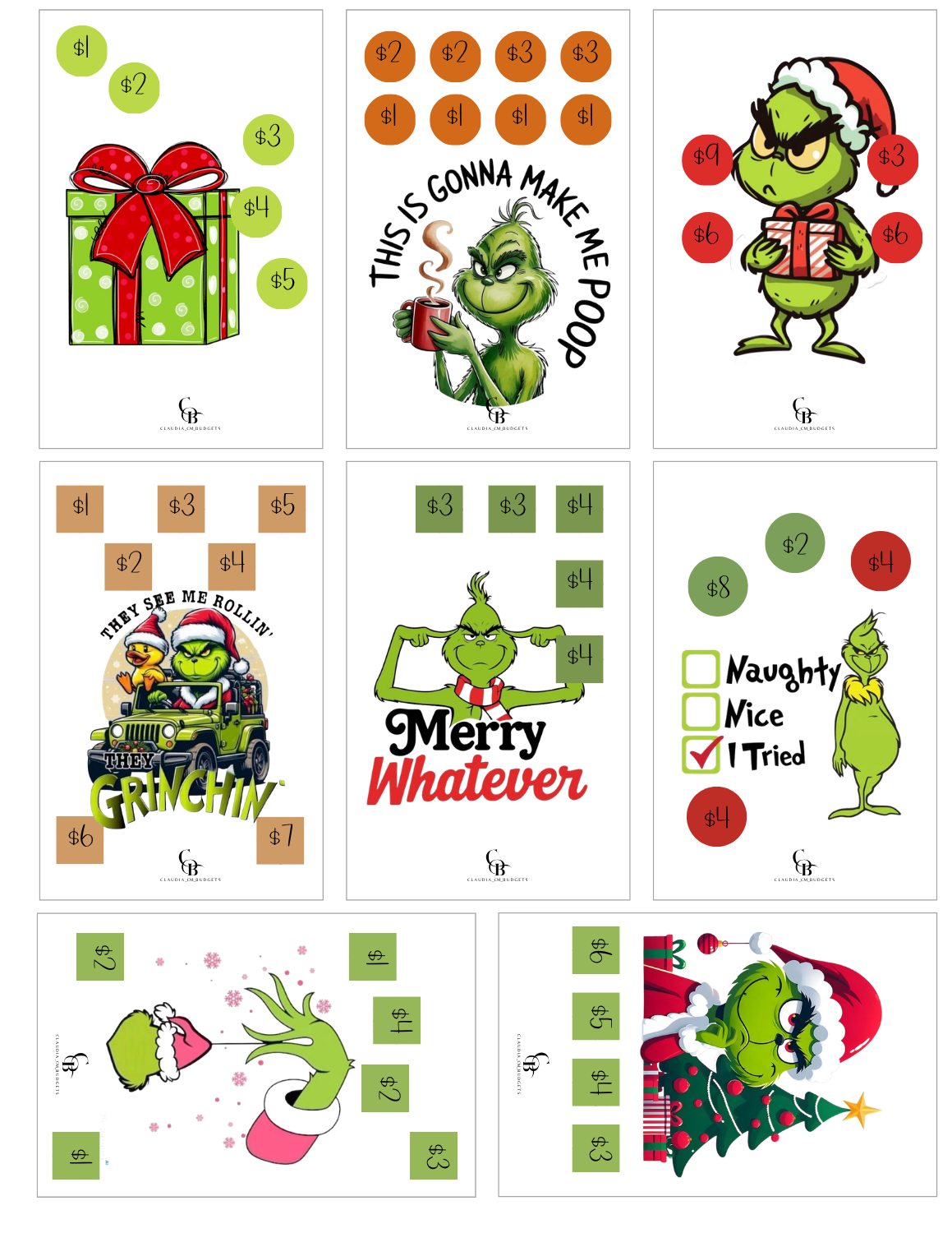 60/100 Grinch Savings Bundle (DIGITAL FILE)
