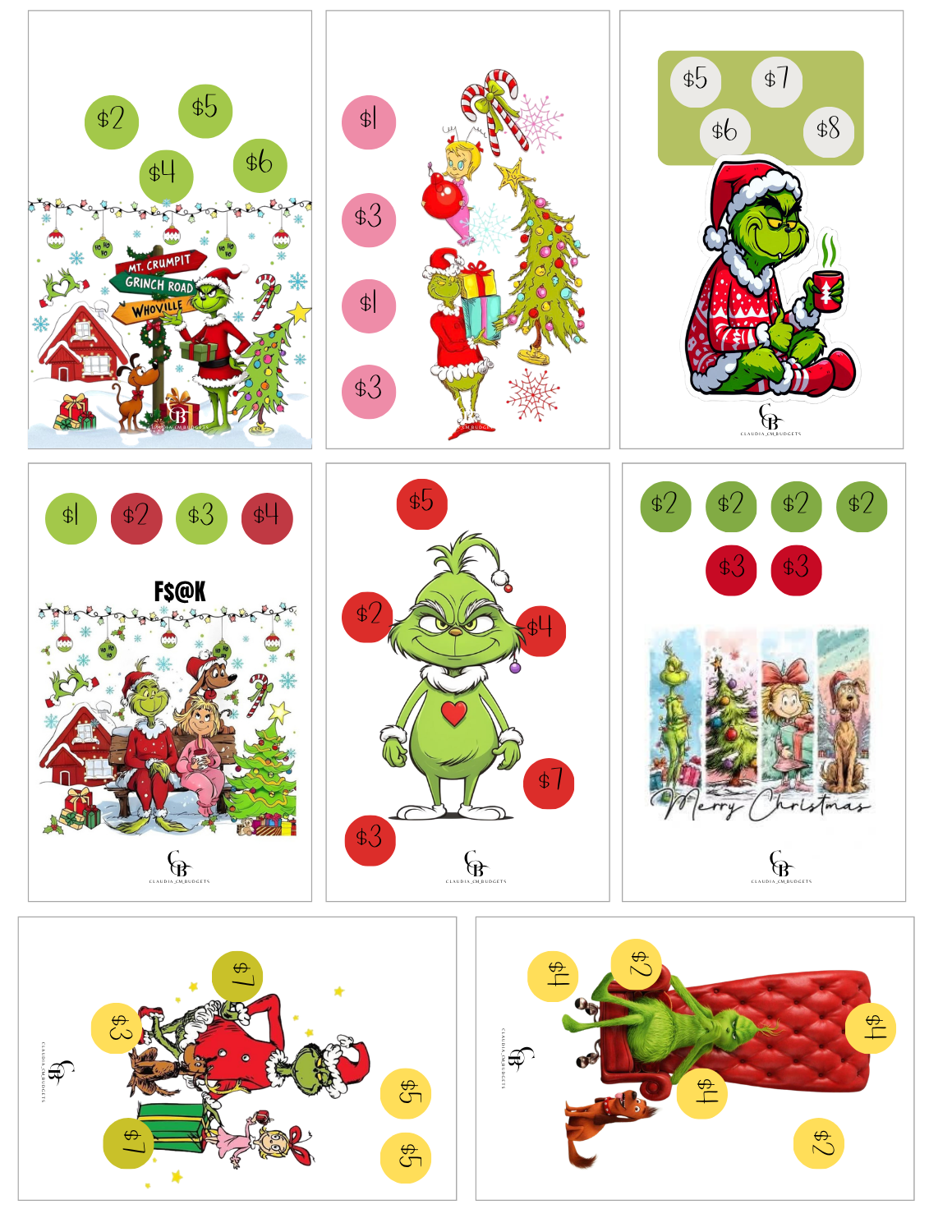 60/100 Grinch Savings Bundle (DIGITAL FILE)