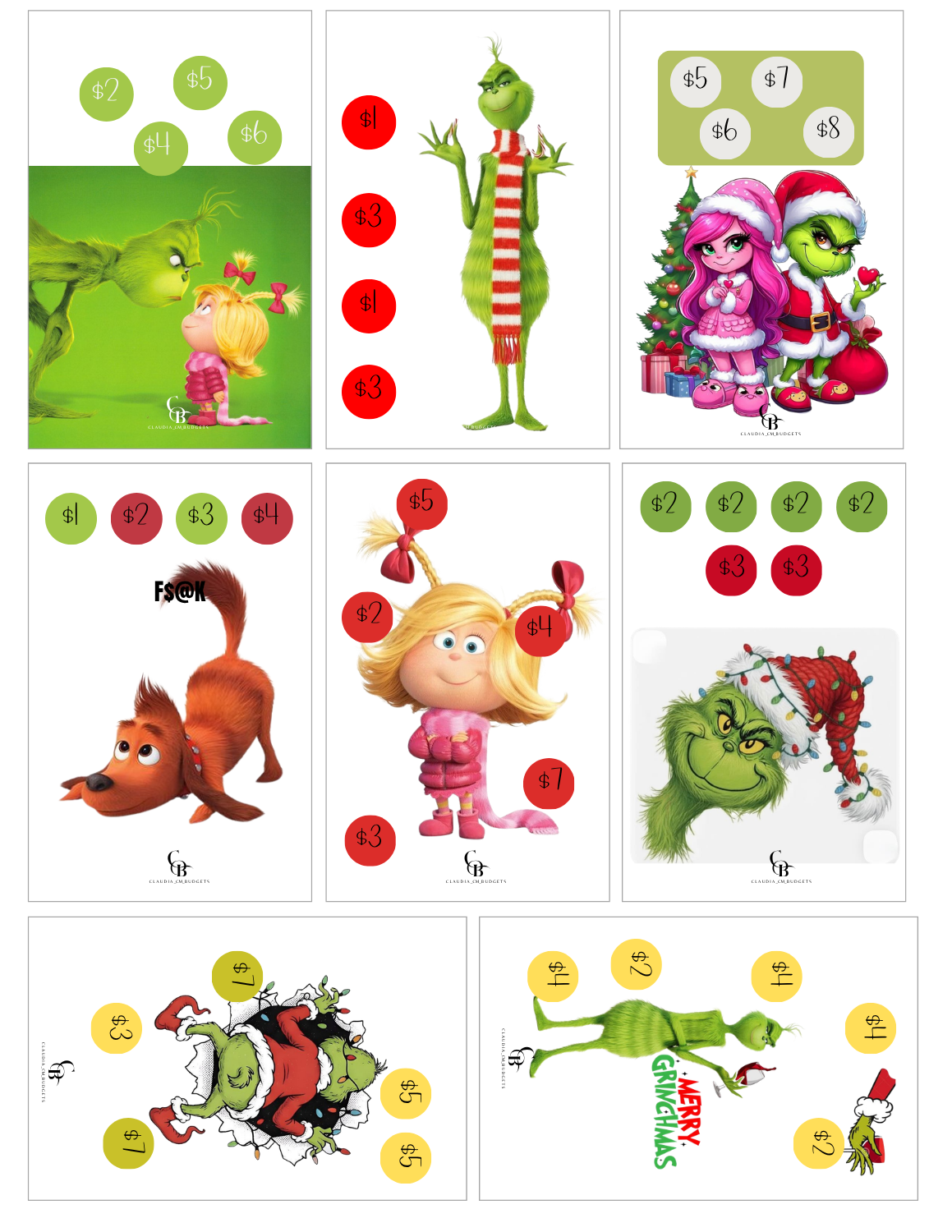 60/100 Grinch Savings Bundle (DIGITAL FILE)