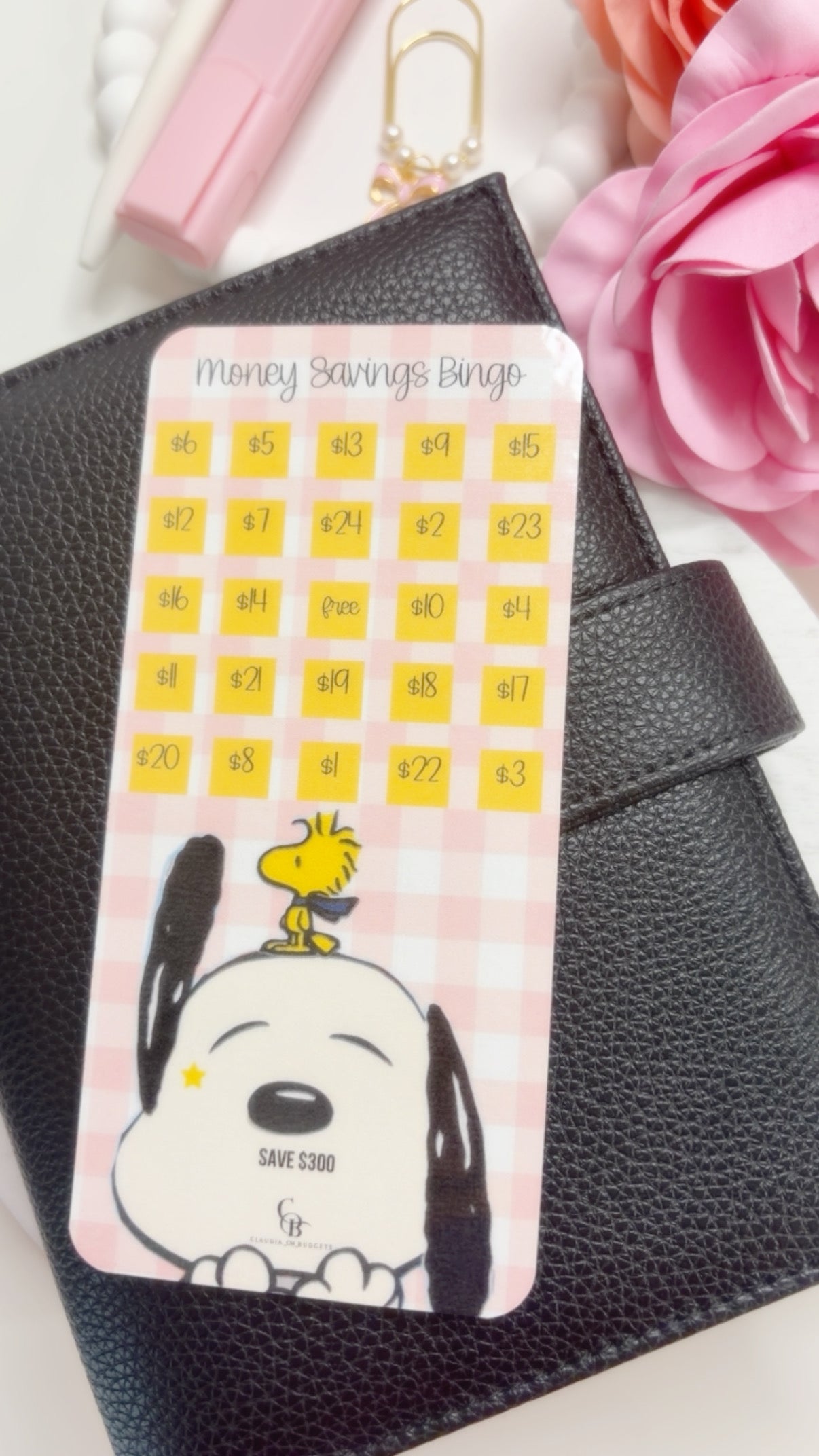 Money Savings Challenge Bingo