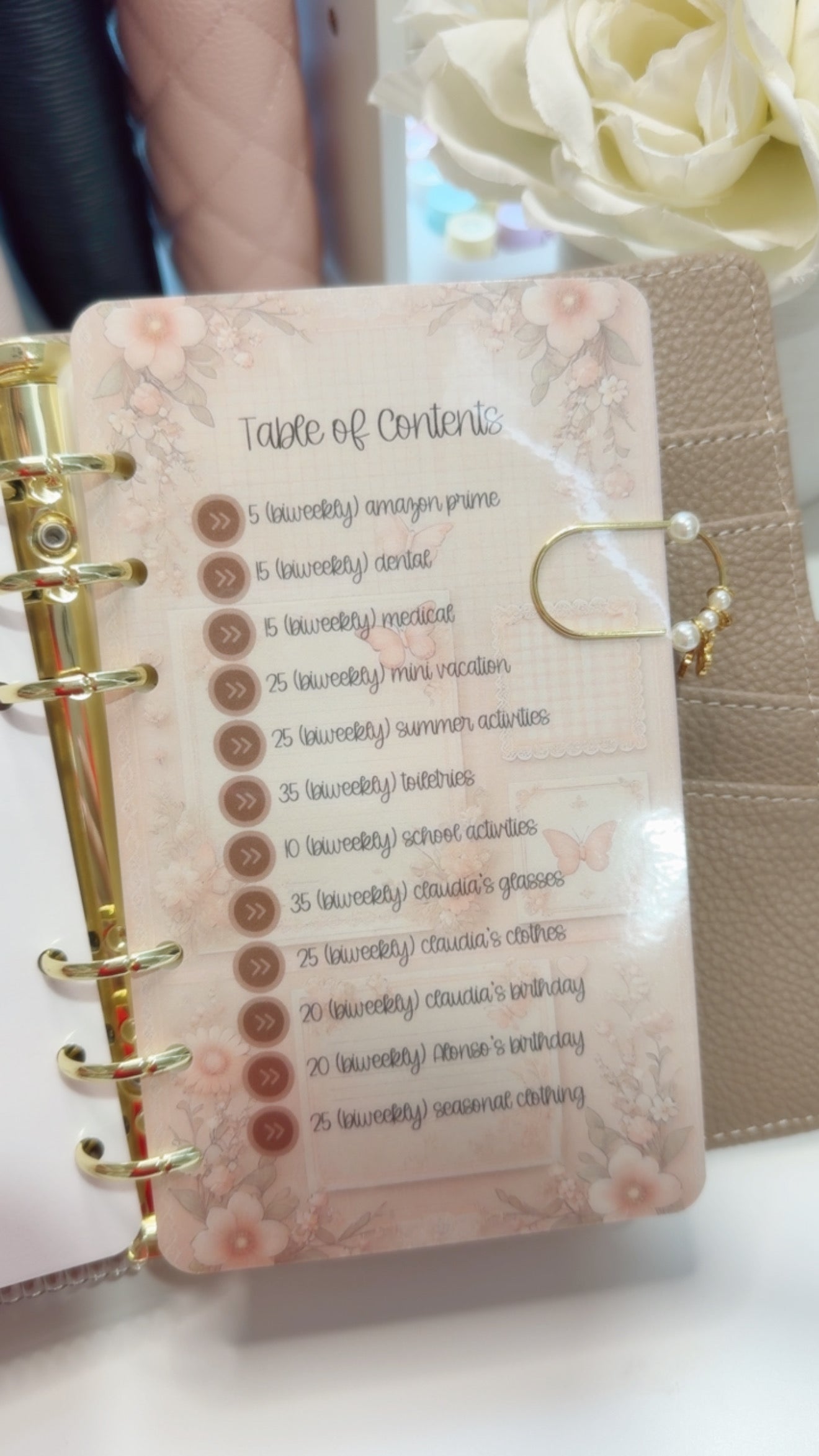 My Variables Expenses Binder