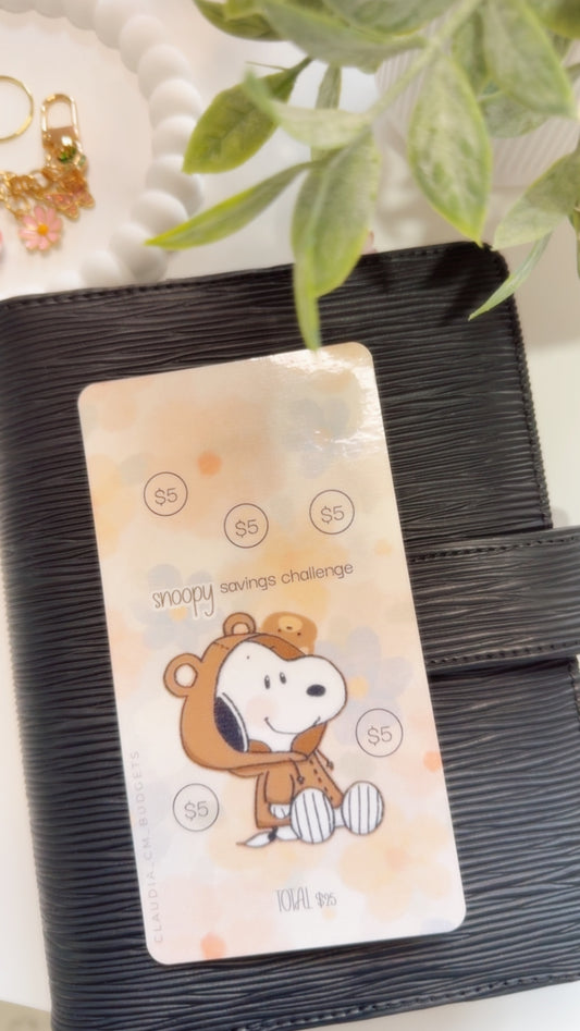 Snoopy $25 Savings Challenge
