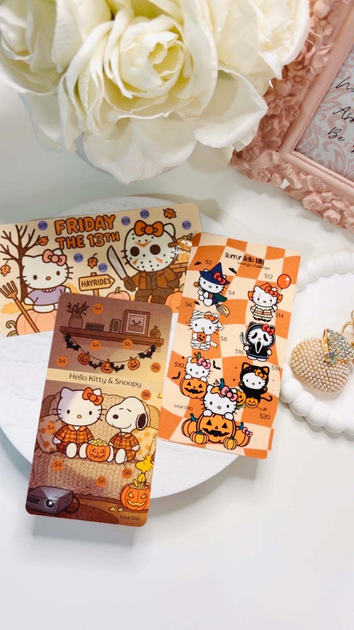 Halloween Cute Mini Savings Challenges