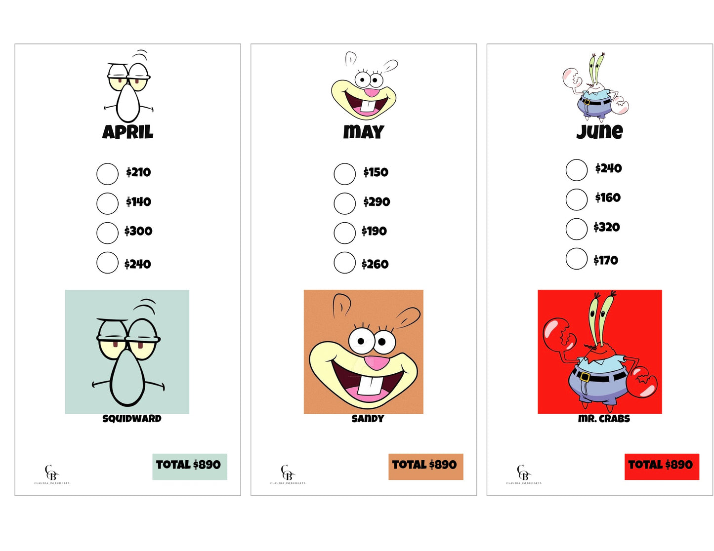Sponge Bob Savings Challenge Bundle