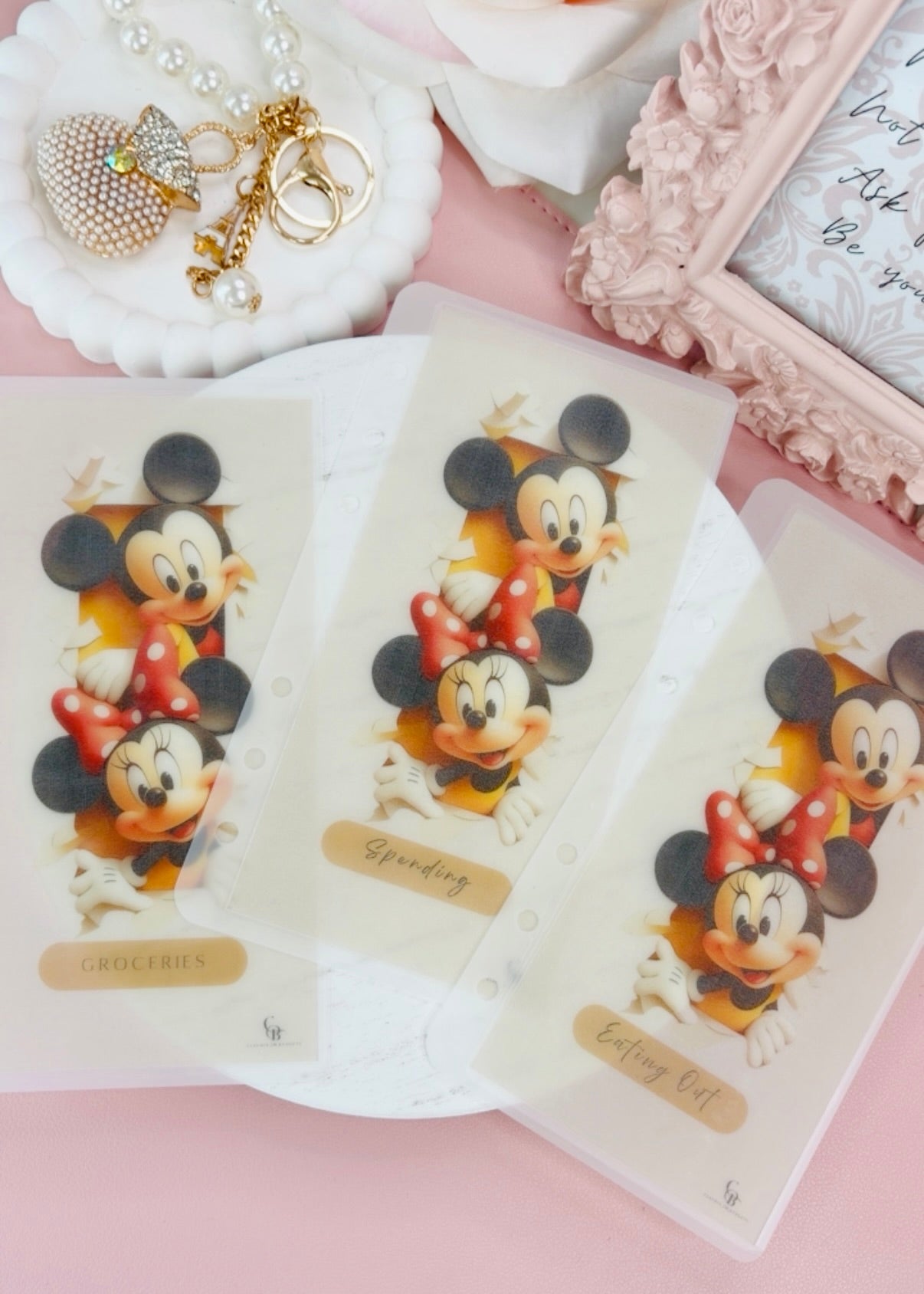 Mickey and Minnie Handmade Envelopes