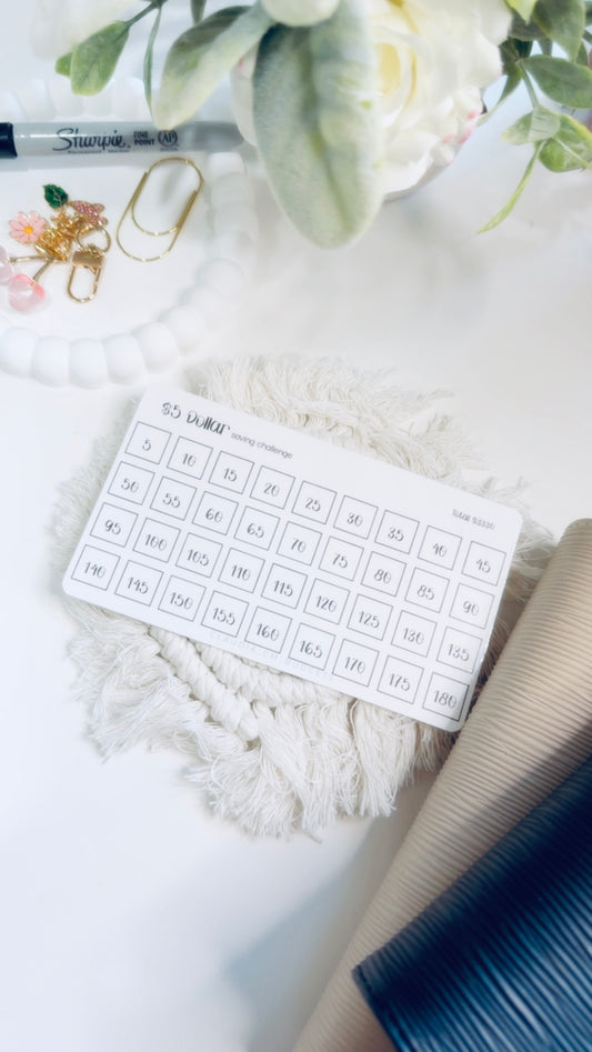 $5 Dollar Savings Challenge