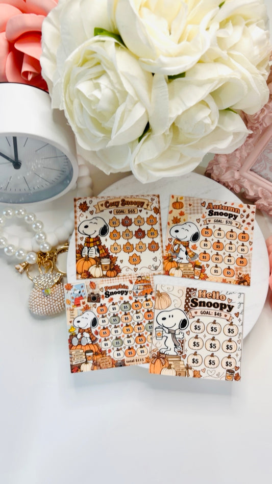 Snoopy Tiny Savings Challenges