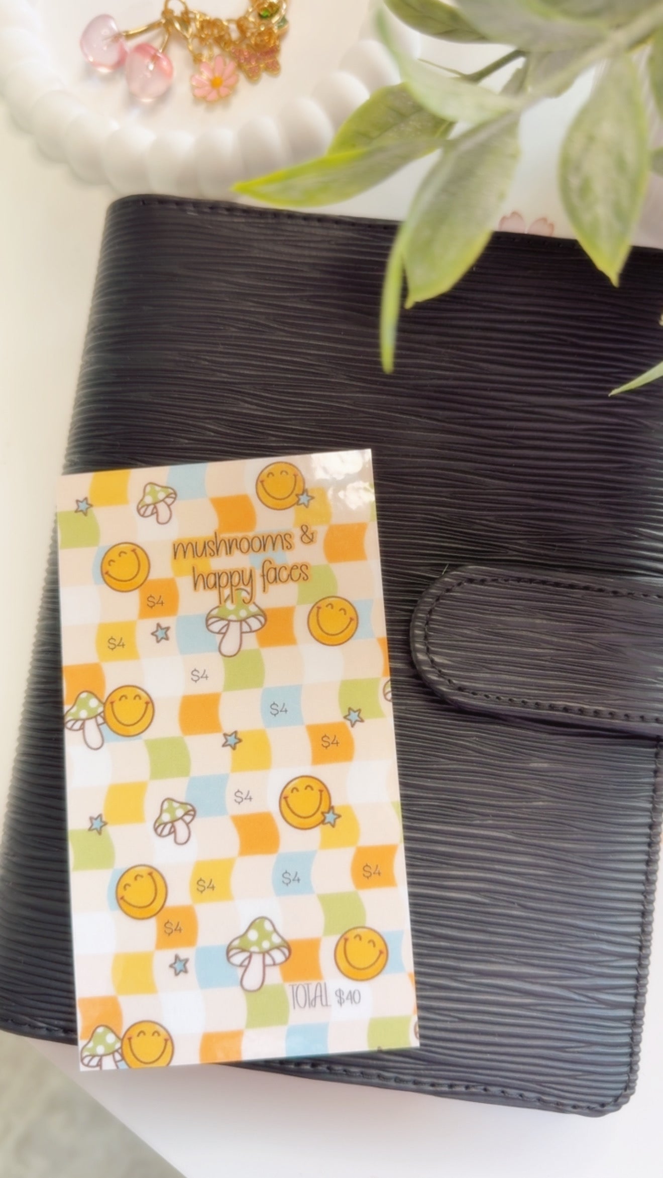 Mushrooms and Happy Faces Savings Challenge