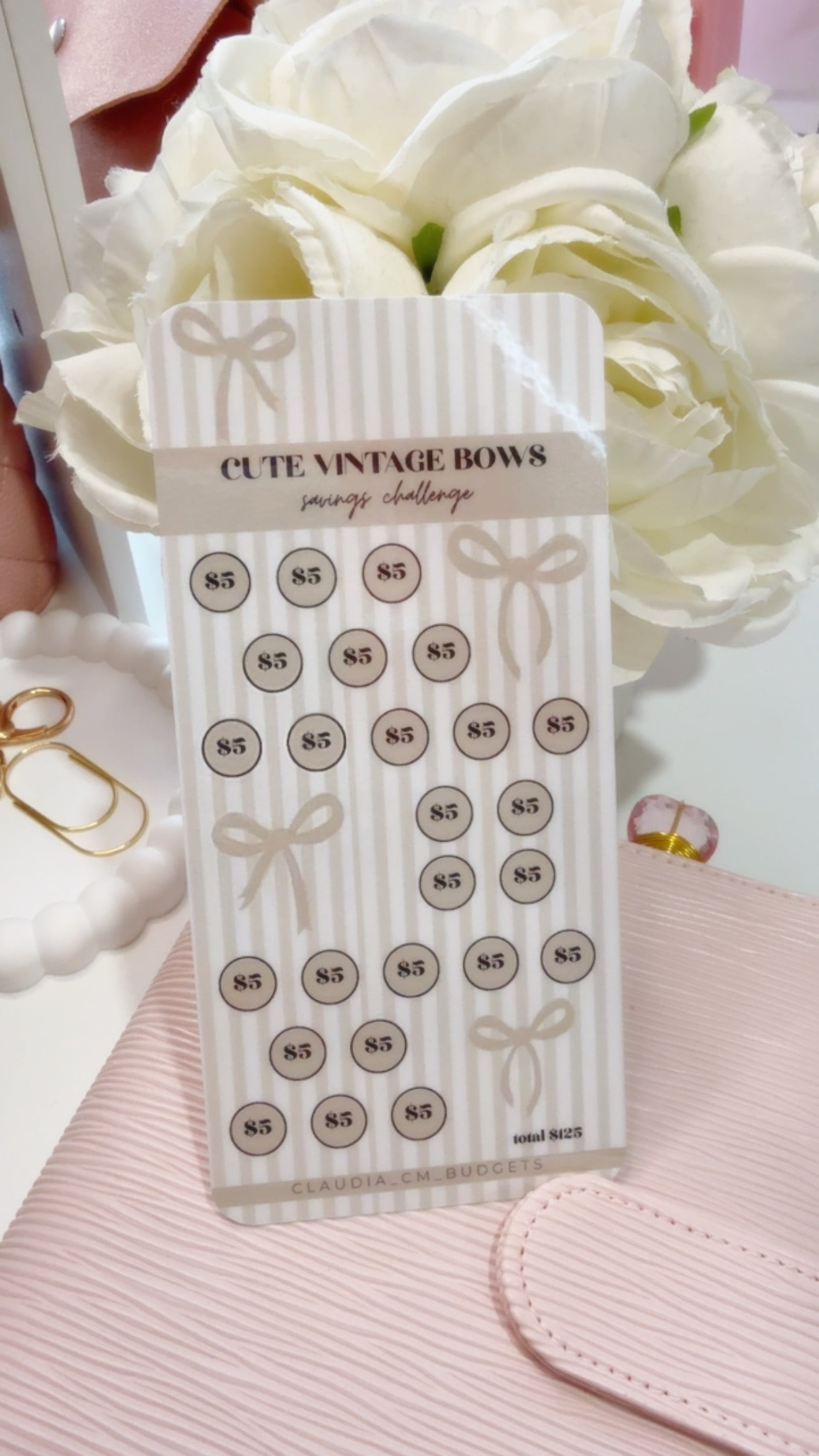 My Savings Challenge Binder