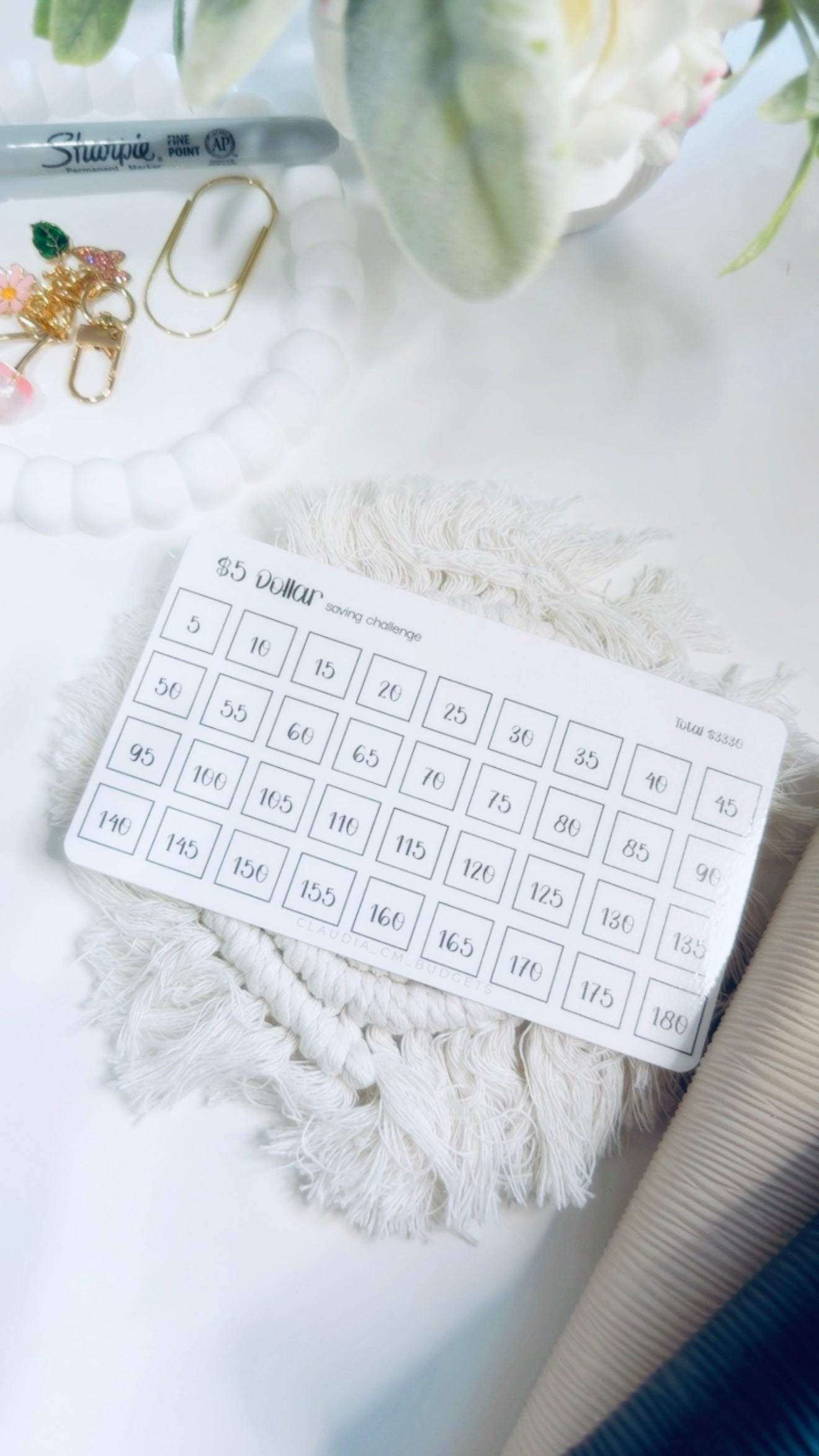 $5 Dollar Savings Challenge