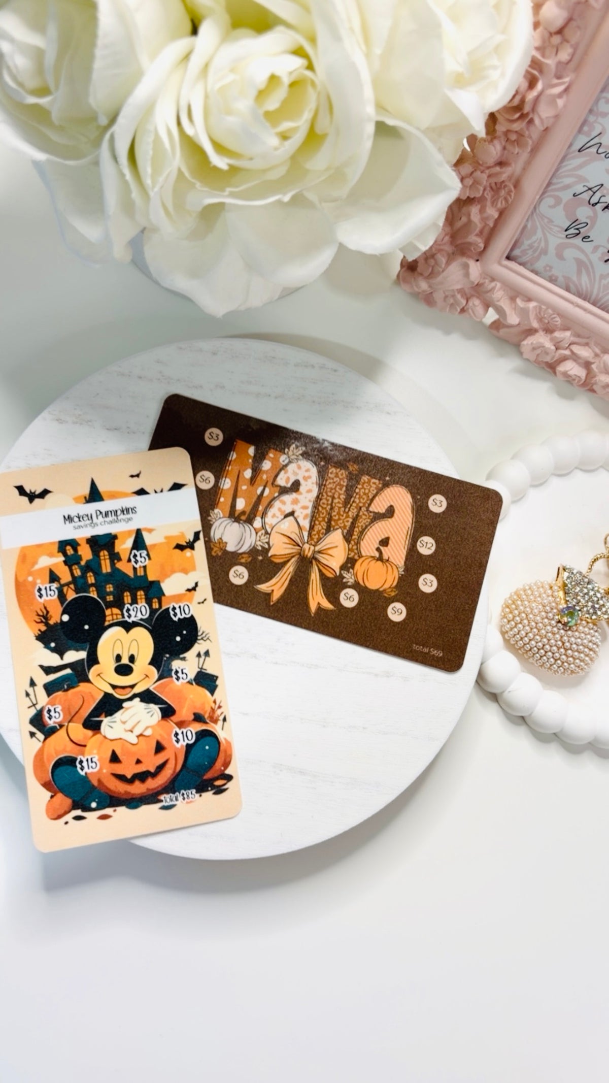 Halloween Cute Mini Savings Challenges