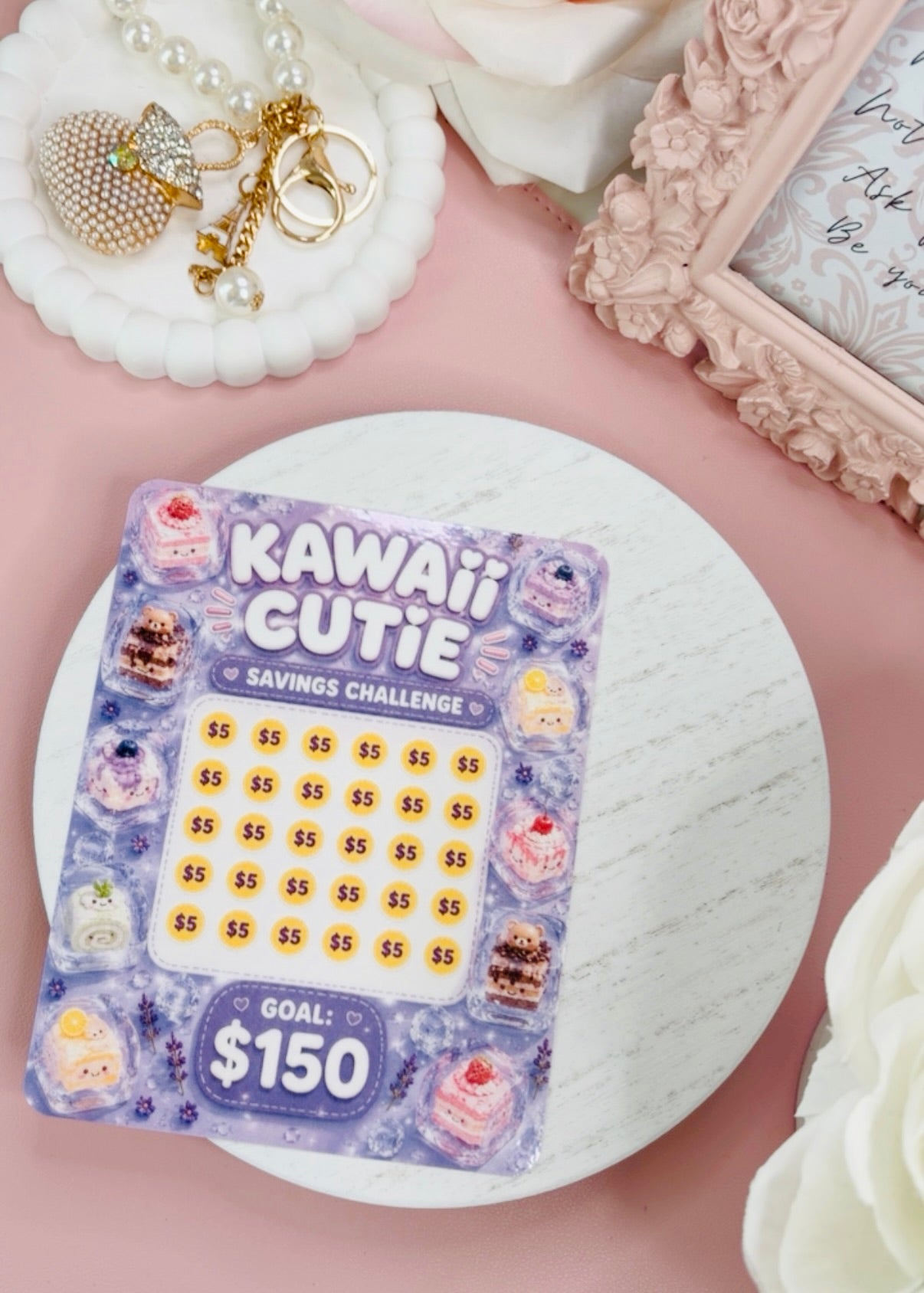Kawaii A5 Savings Challenges
