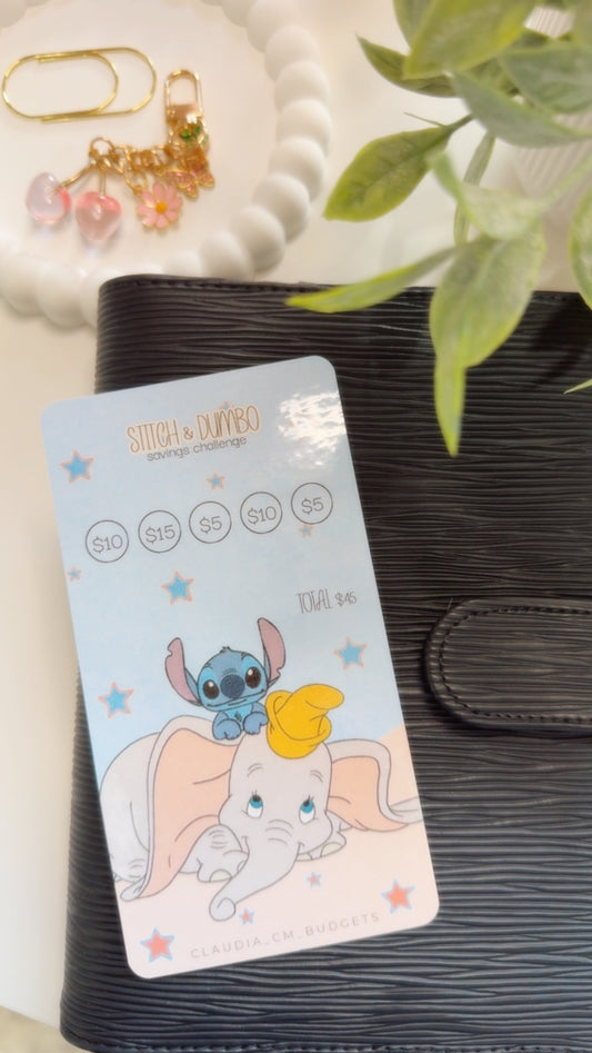 Stitch and Dumbo Savings Challenge