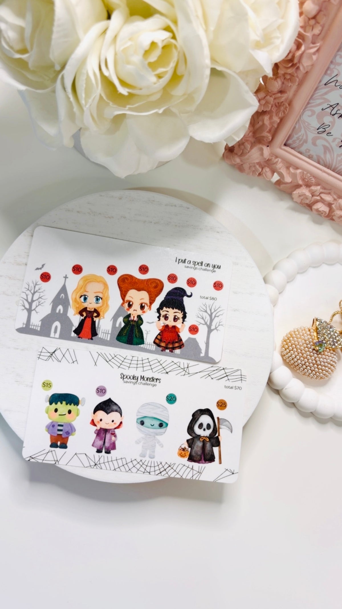 Halloween Cute Mini Savings Challenges