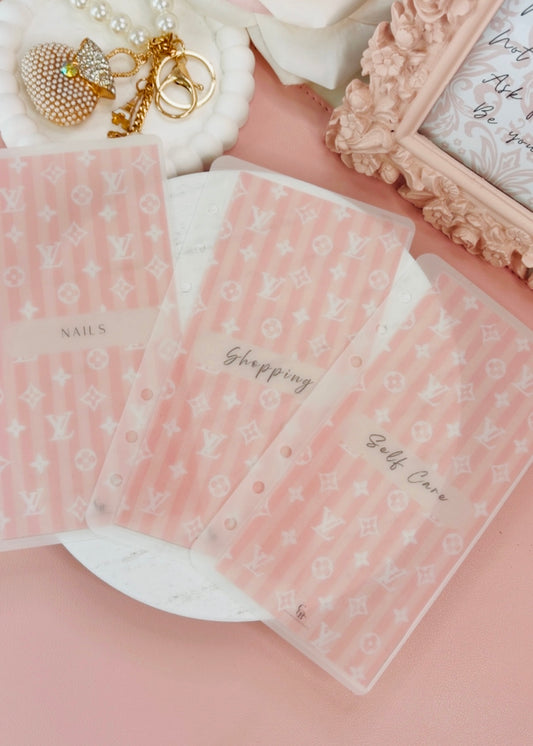 LV Pink Handmade Envelopes