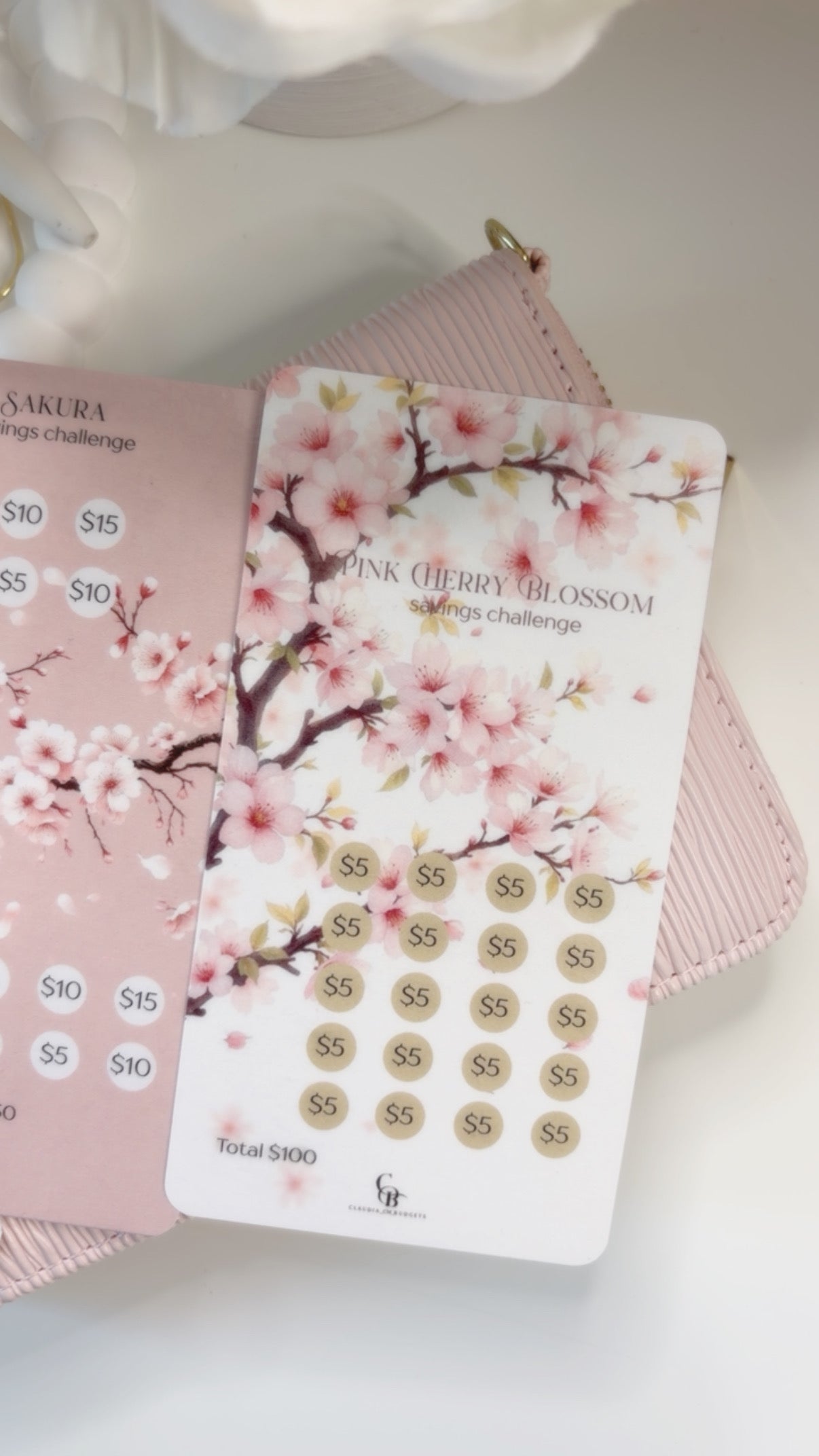 Mini Cherry Blossom Savings Challenges