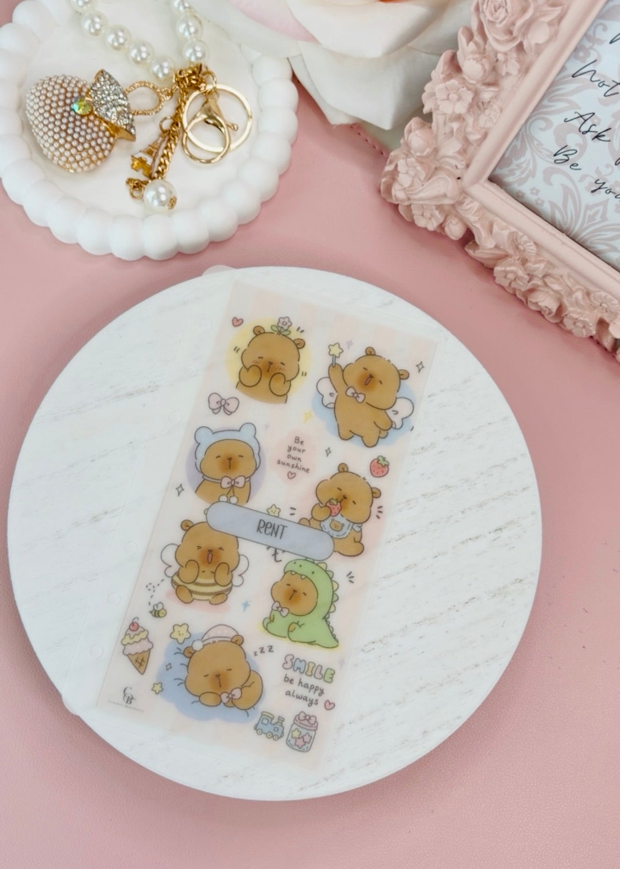 Cute Teddy Bear Handmade Envelopes