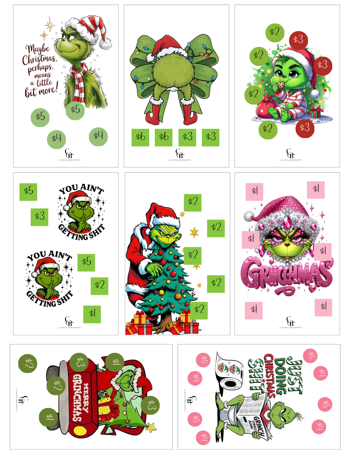 60/100 Grinch Savings Bundle (DIGITAL FILE)