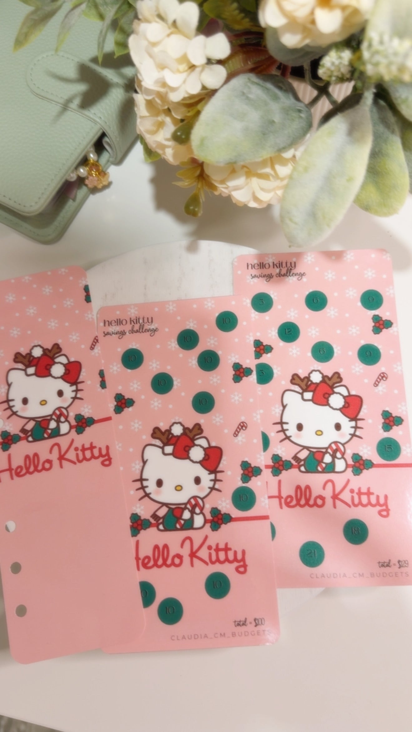 Hello Kitty (pink/green Christmas) Bundle