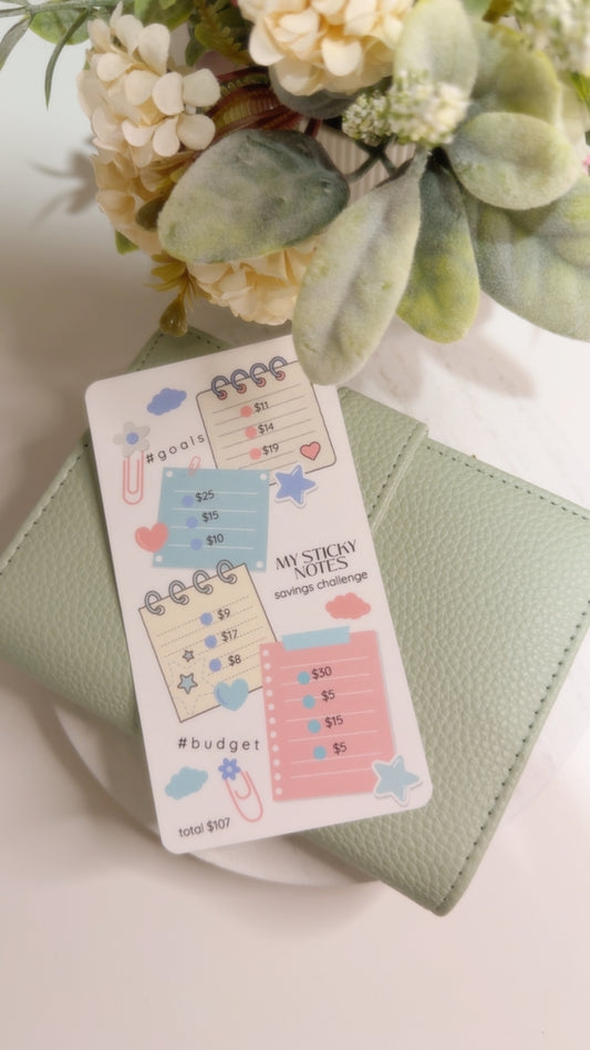 Sticky Notes $107 Savings Challenge