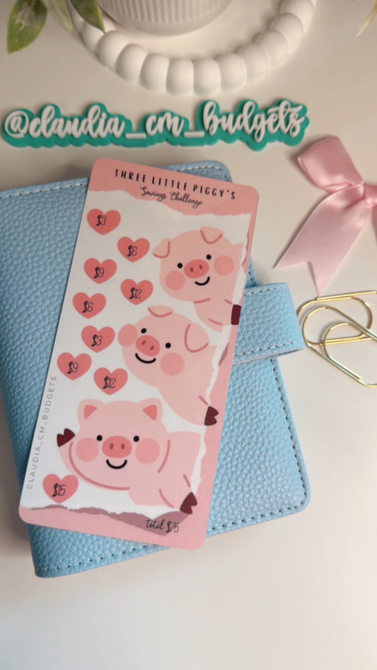 Three Little Piggys Savings Challenge