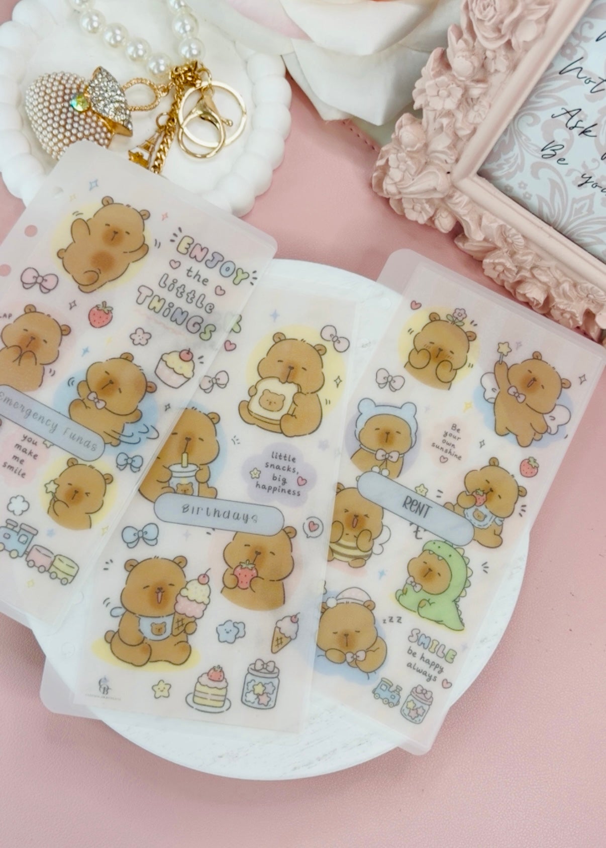 Cute Teddy Bear Handmade Envelopes