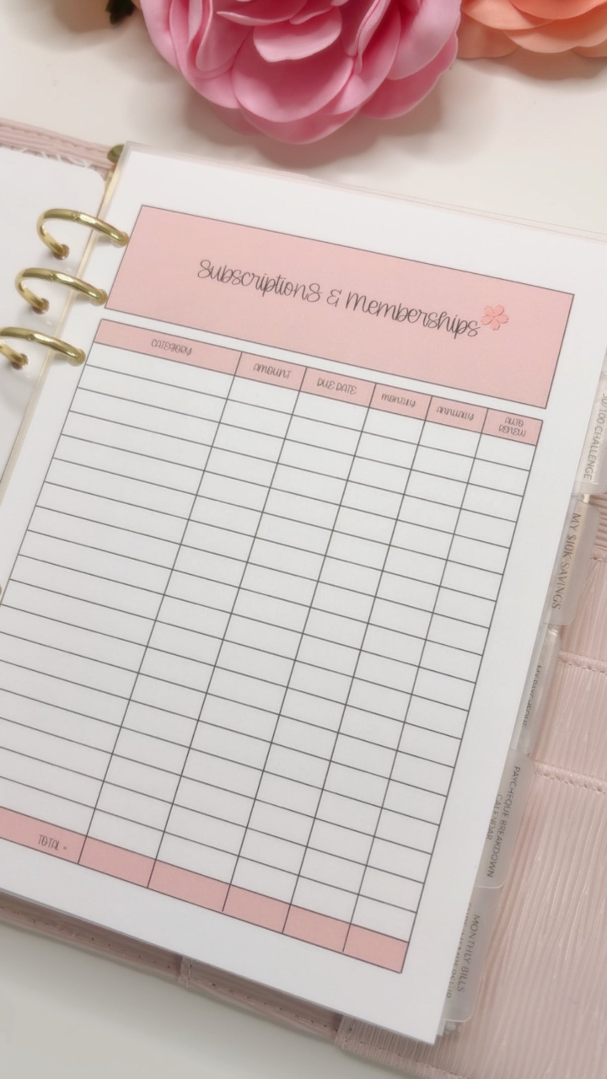 My A5 Budget Planner 2026 Binder - build your own