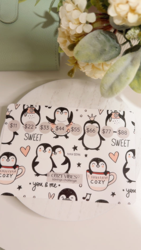 Cozy Vibes Penguins Savings Challenge