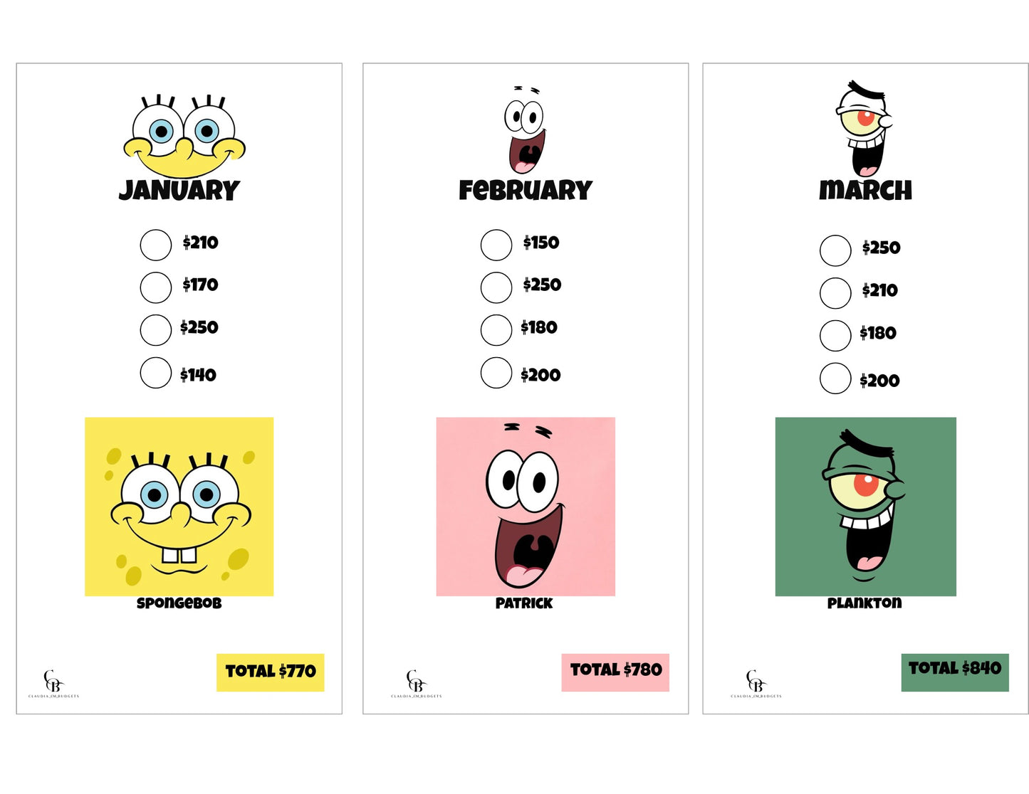Sponge Bob Savings Challenge Bundle