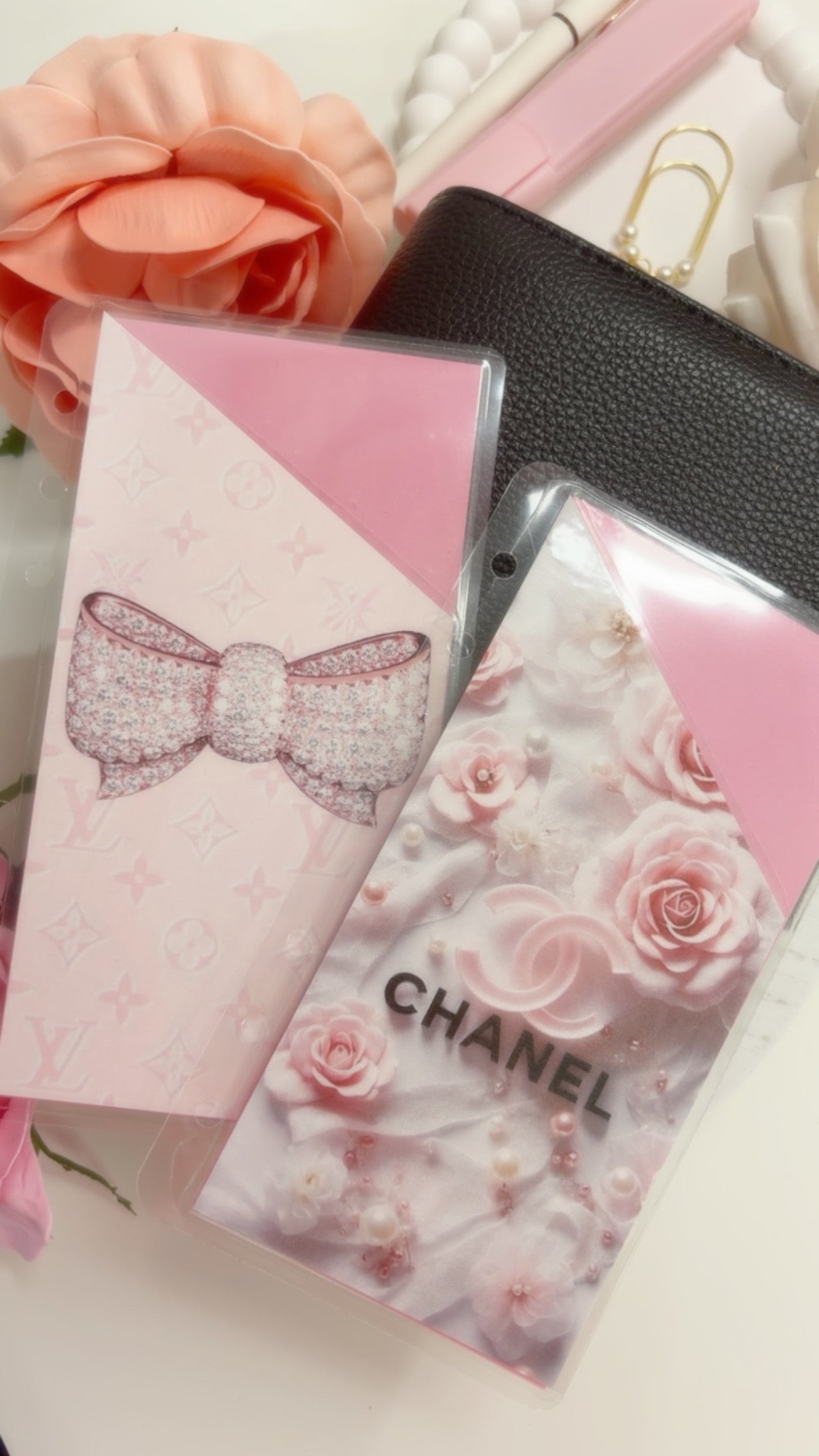 LV and Chanel Peekaboo Envelopes