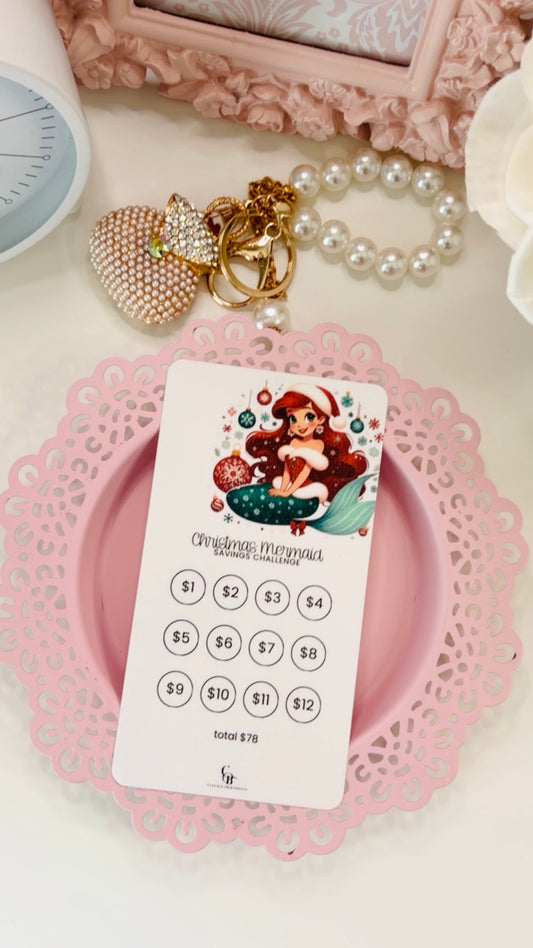 Mini Christmas Mermaid Savings Challenge