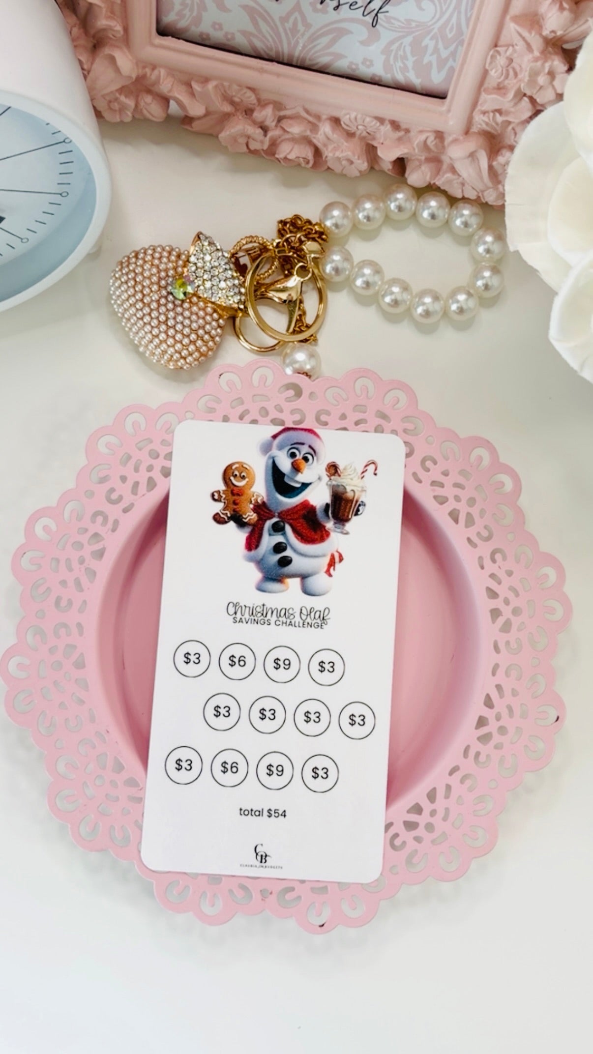 Mini Christmas Olaf Savings Challenge